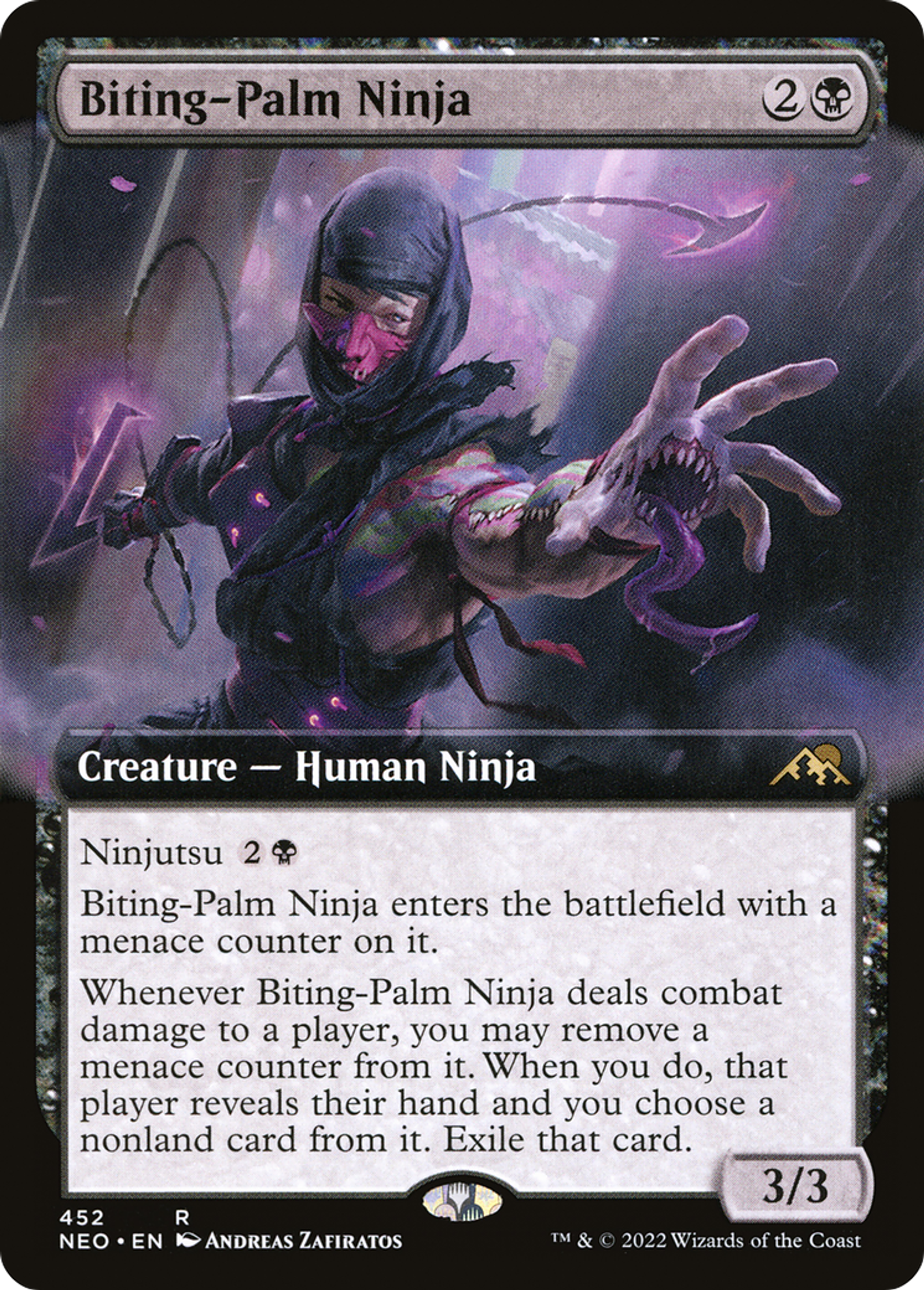 Ninja à la paume mordante — Kamigawa: Neon Dynasty — Magic: The Gathering