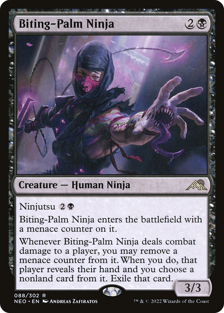 Biting-Palm Ninja — Kamigawa: Neon Dynasty — Magic: The Gathering