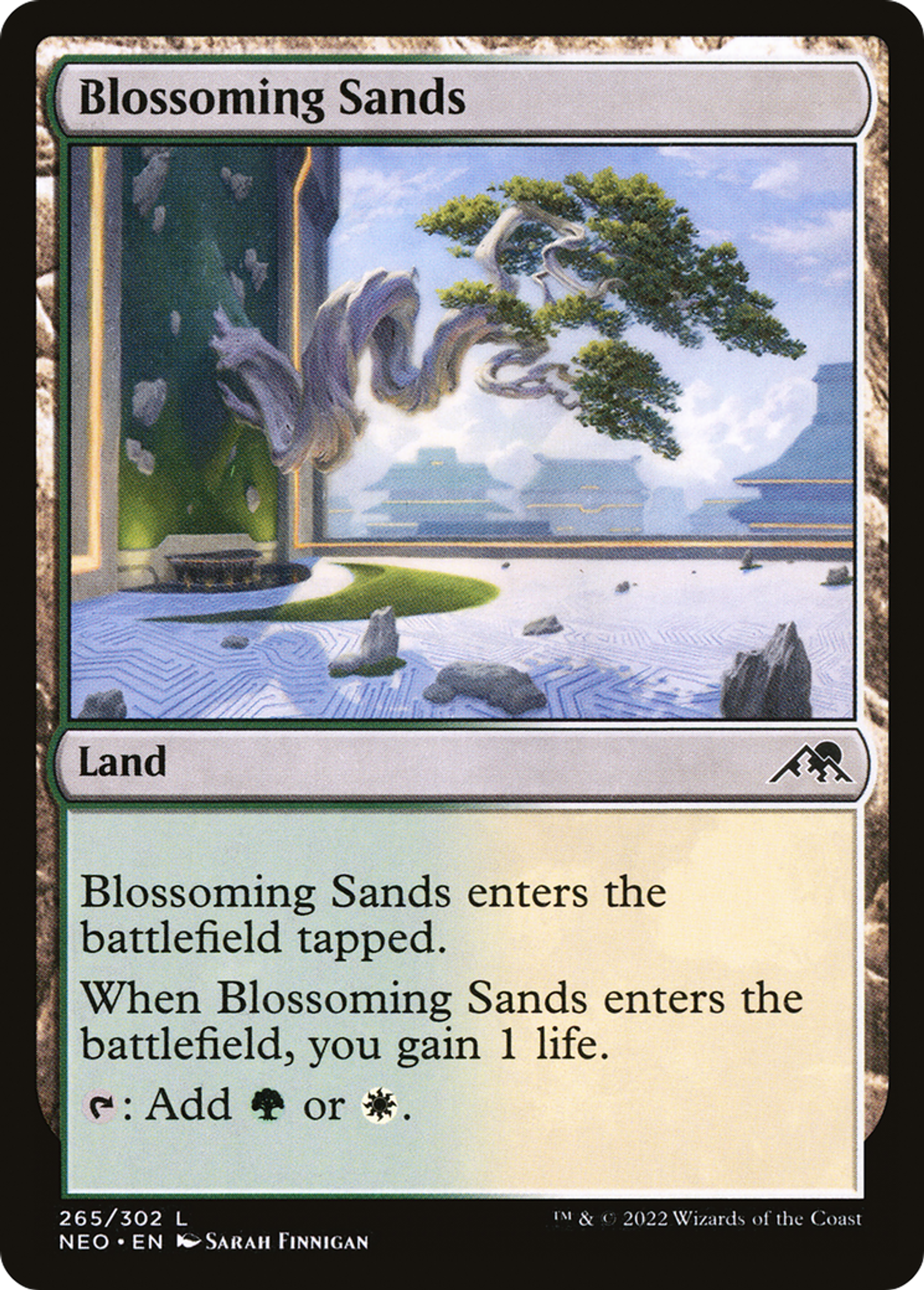 Blossoming Sands — Kamigawa: Neon Dynasty — Magic: The Gathering