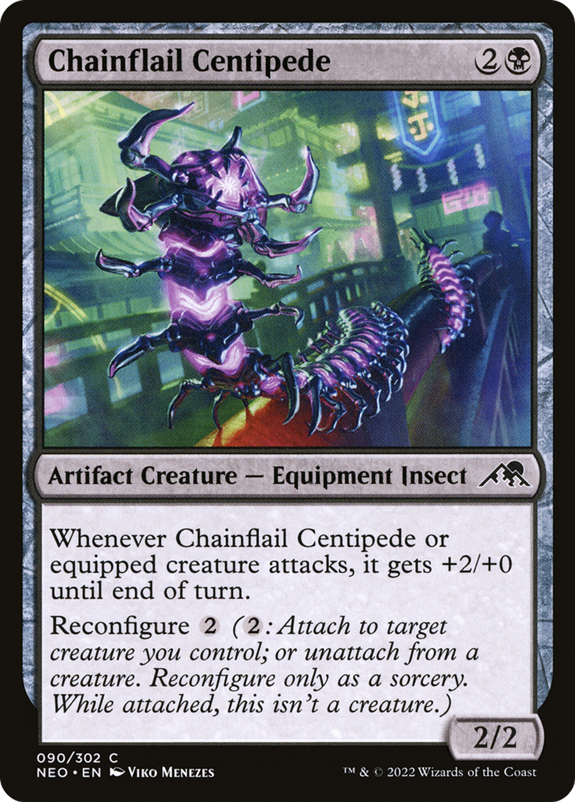 Mille-pattes fléau de chaîne — Kamigawa: Neon Dynasty — Magic: The Gathering