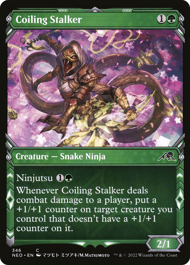 Coiling Stalker — Kamigawa: Neon Dynasty — Magic: The Gathering