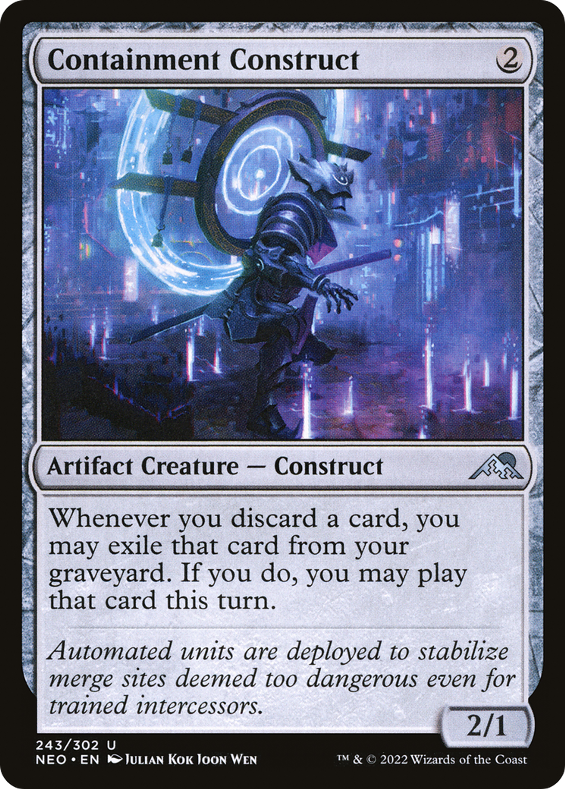 Containment Construct — Kamigawa: Neon Dynasty — Magic: The Gathering