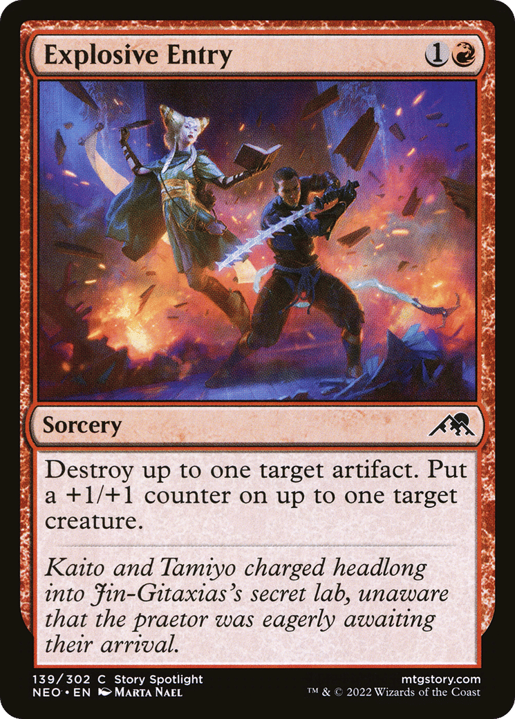 Explosive Entry — Kamigawa: Neon Dynasty — Magic: The Gathering