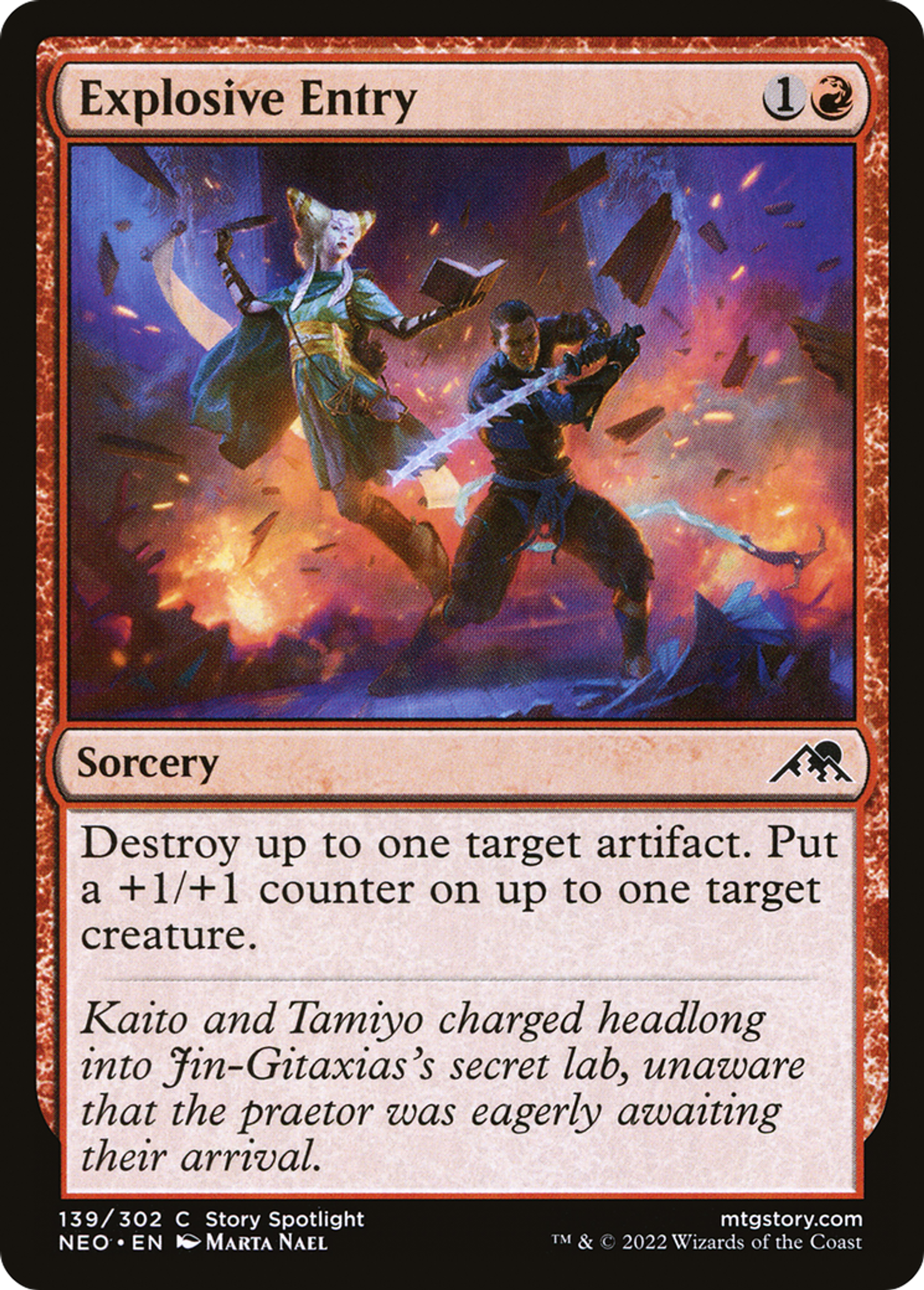 Explosive Entry — Kamigawa: Neon Dynasty — Magic: The Gathering