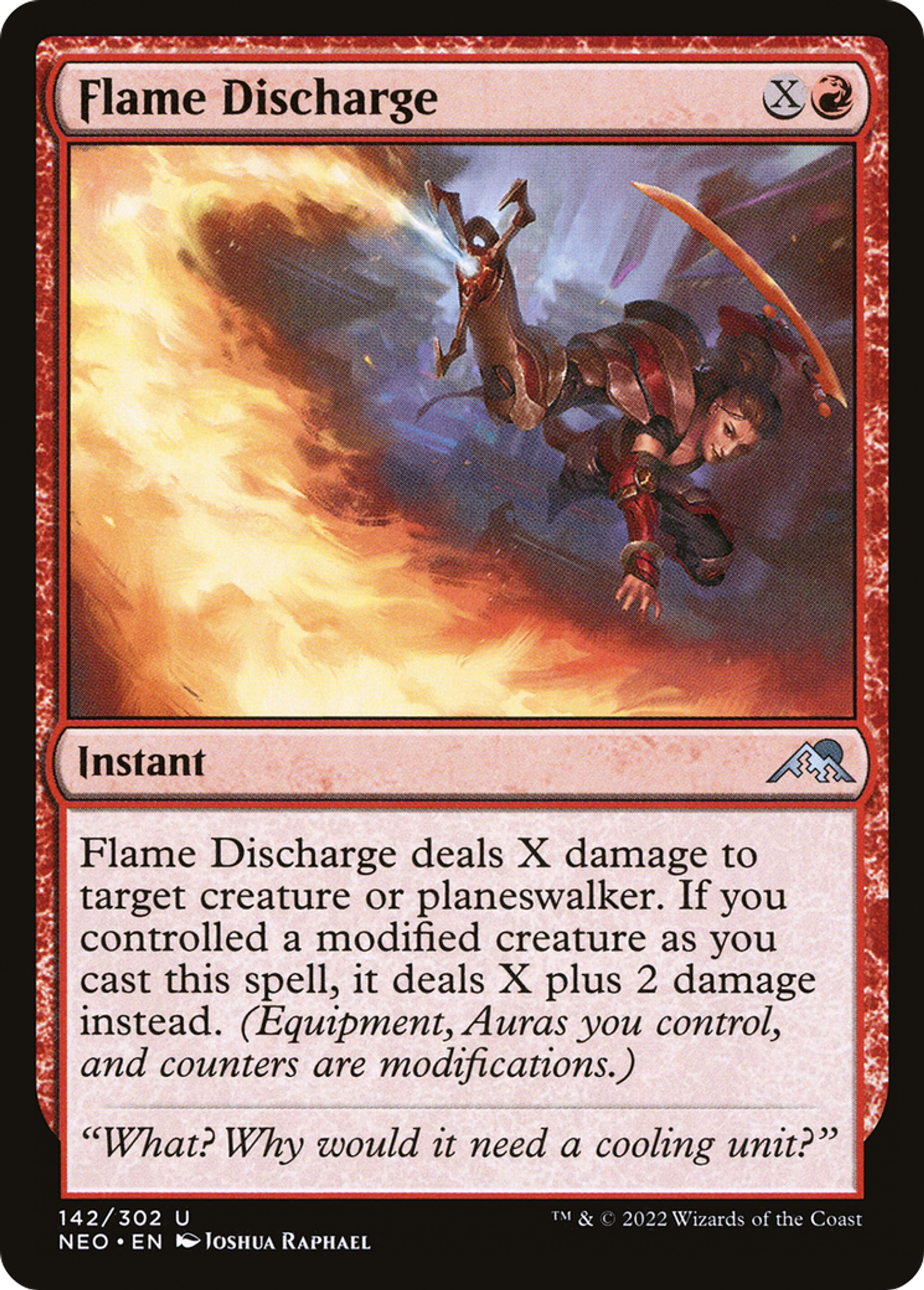 Excrétion de flamme — Kamigawa: Neon Dynasty — Magic: The Gathering