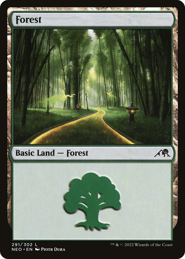 Forest — Kamigawa: Neon Dynasty — Magic: The Gathering