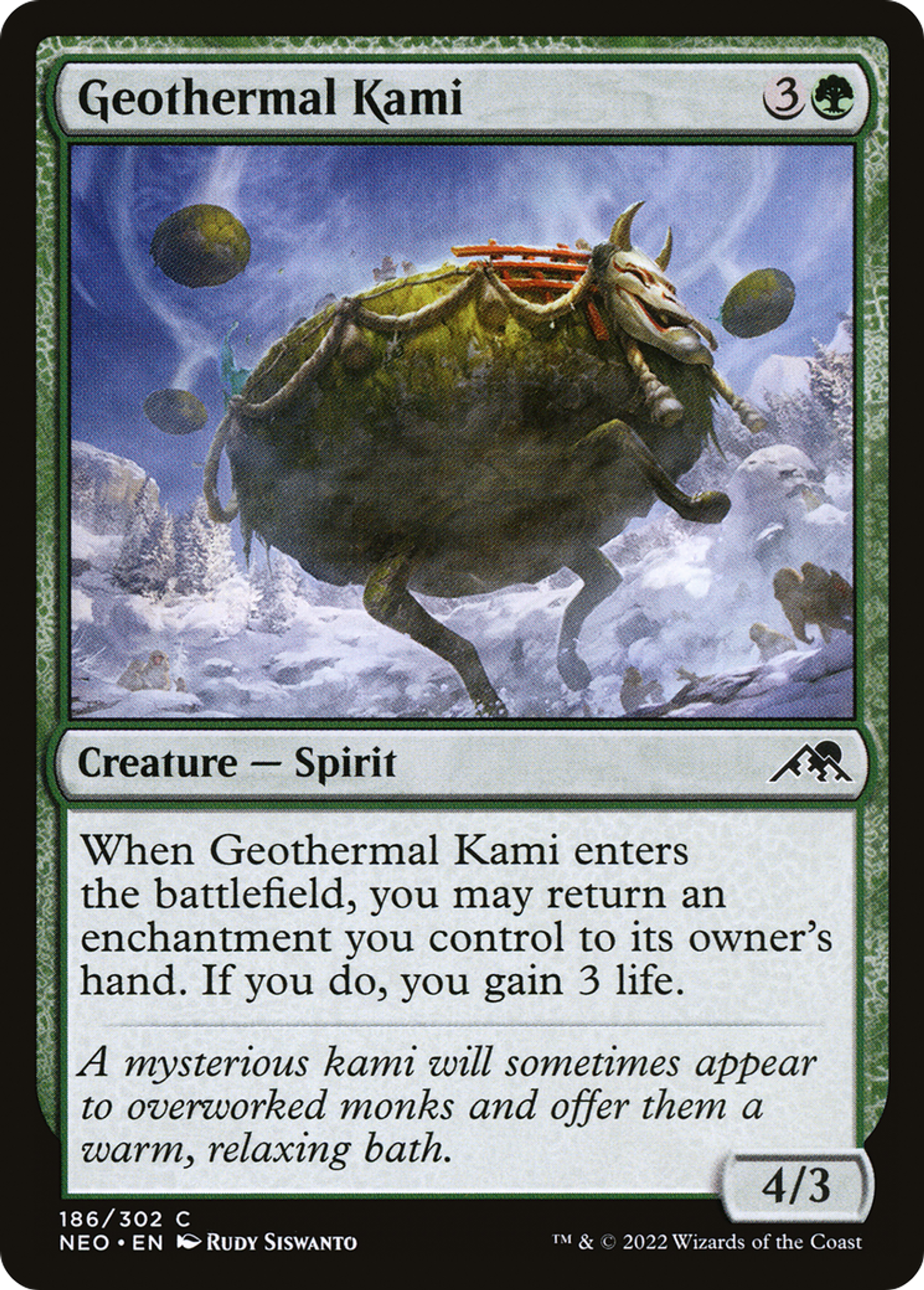 Kami géothermique — Kamigawa: Neon Dynasty — Magic: The Gathering