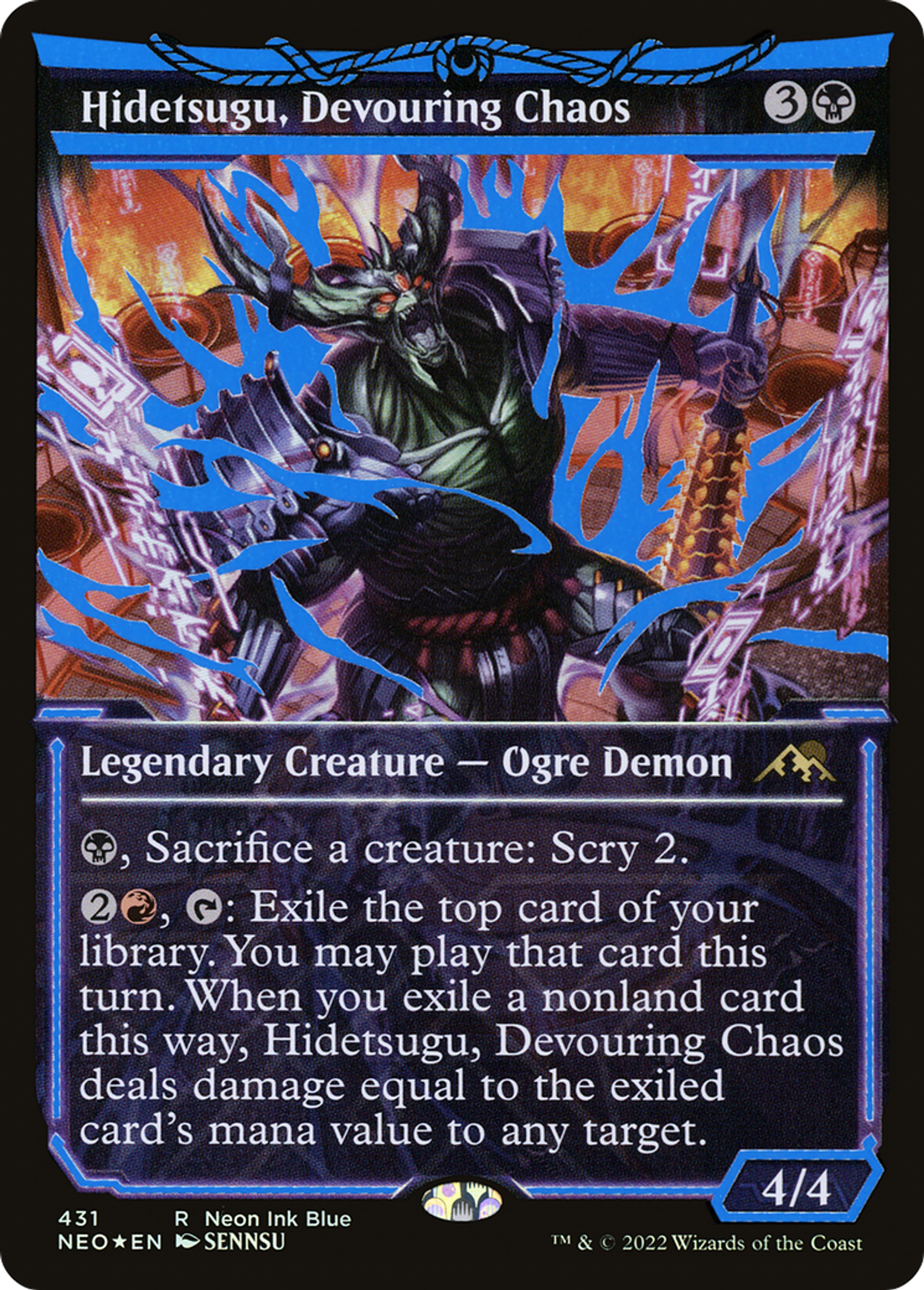 Hidetsugu, chaos dévorant — Kamigawa: Neon Dynasty — Magic: The Gathering