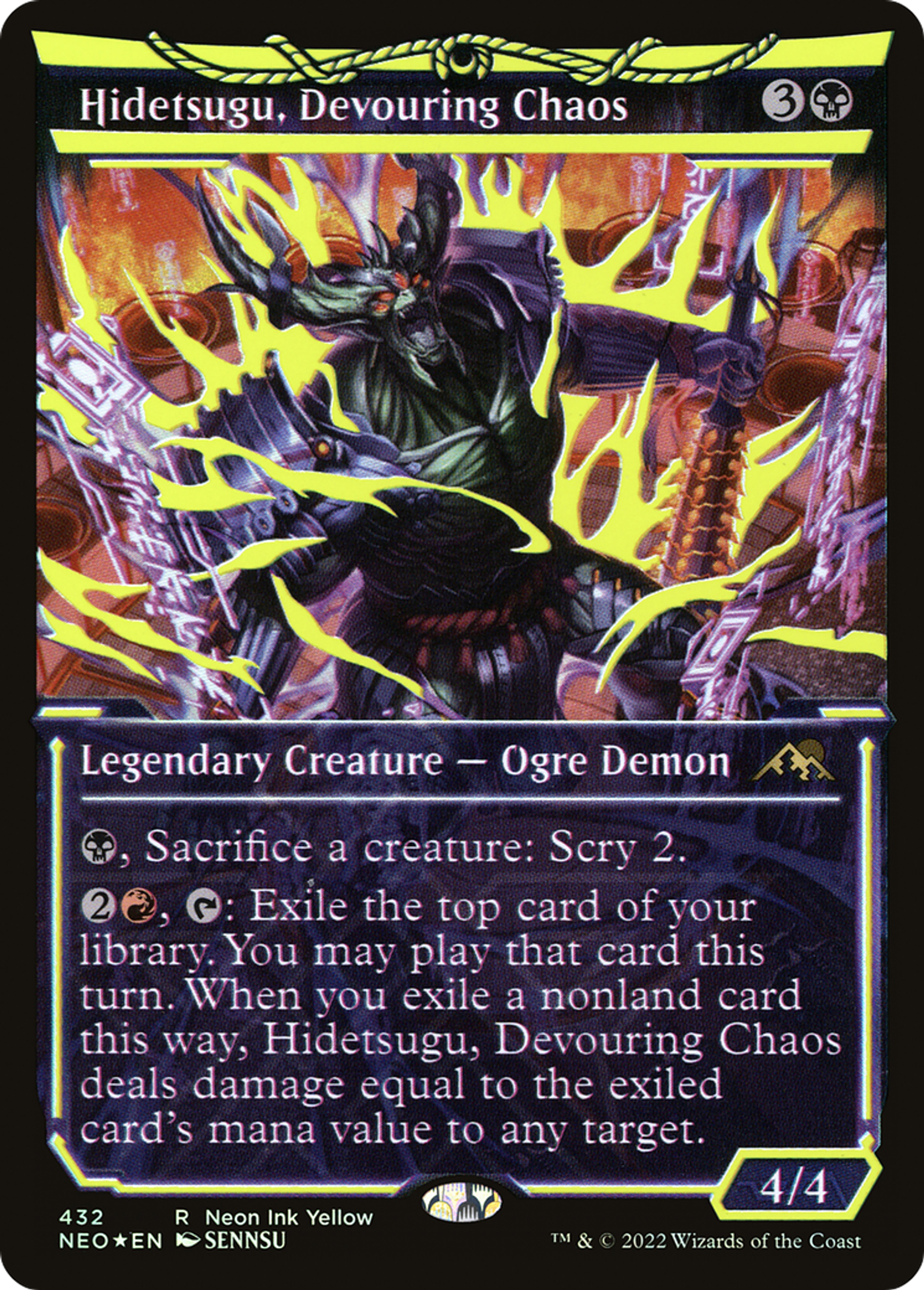 Hidetsugu, chaos dévorant — Kamigawa: Neon Dynasty — Magic: The Gathering