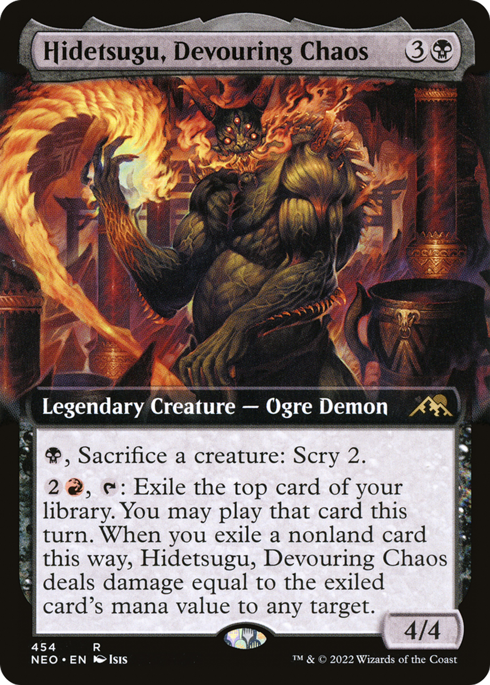 Hidetsugu, chaos dévorant — Kamigawa: Neon Dynasty — Magic: The Gathering