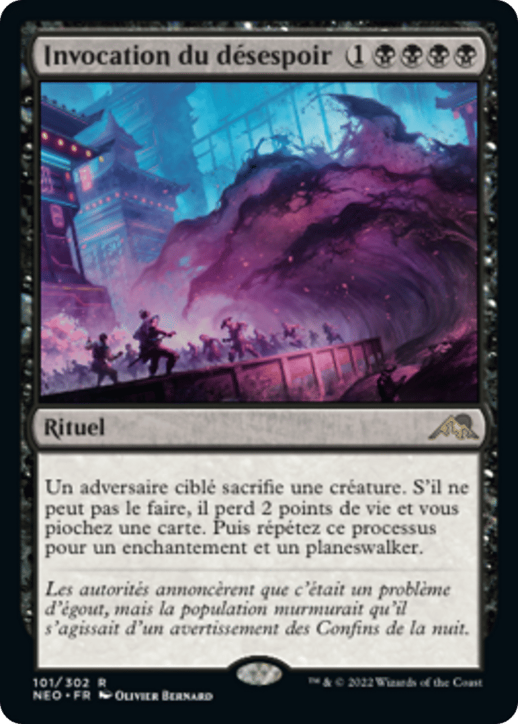 Invocation du désespoir — Kamigawa: Neon Dynasty — Magic: The Gathering
