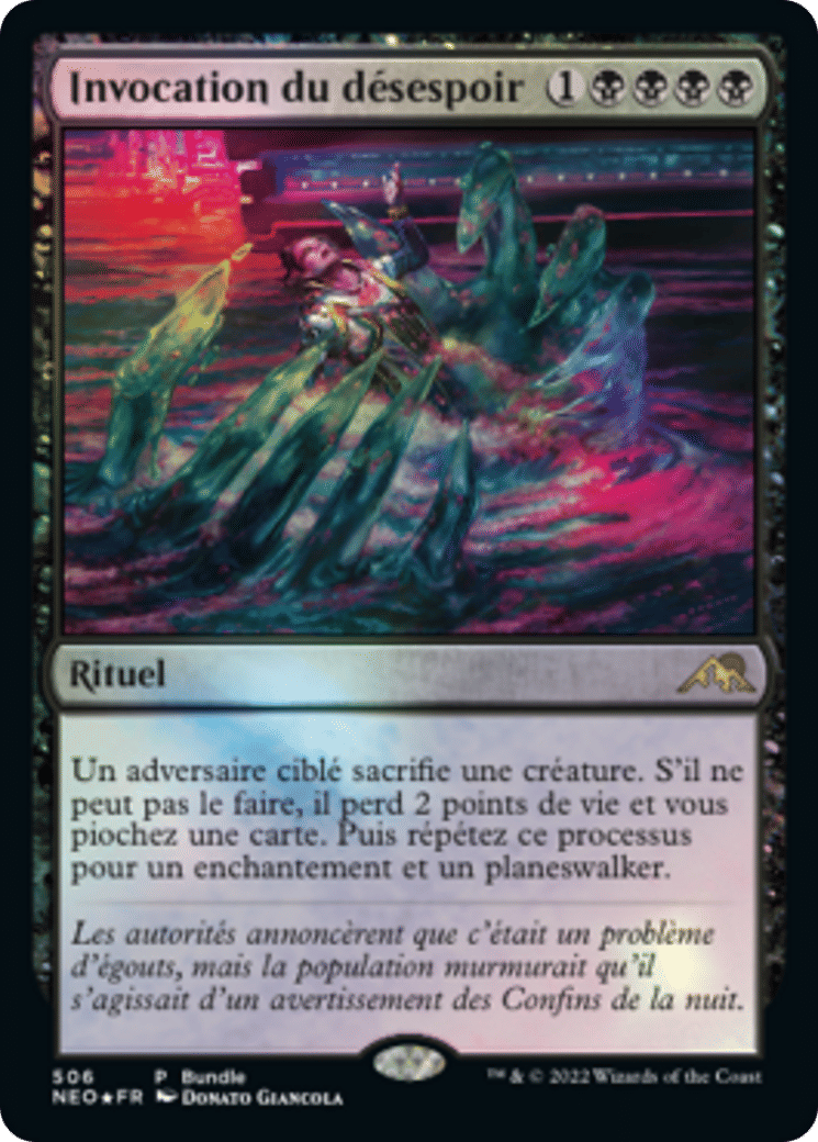 Invocation du désespoir — Kamigawa: Neon Dynasty — Magic: The Gathering