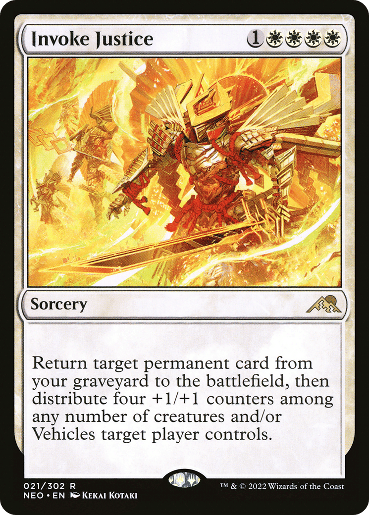 Invoke Justice — Kamigawa: Neon Dynasty — Magic: The Gathering