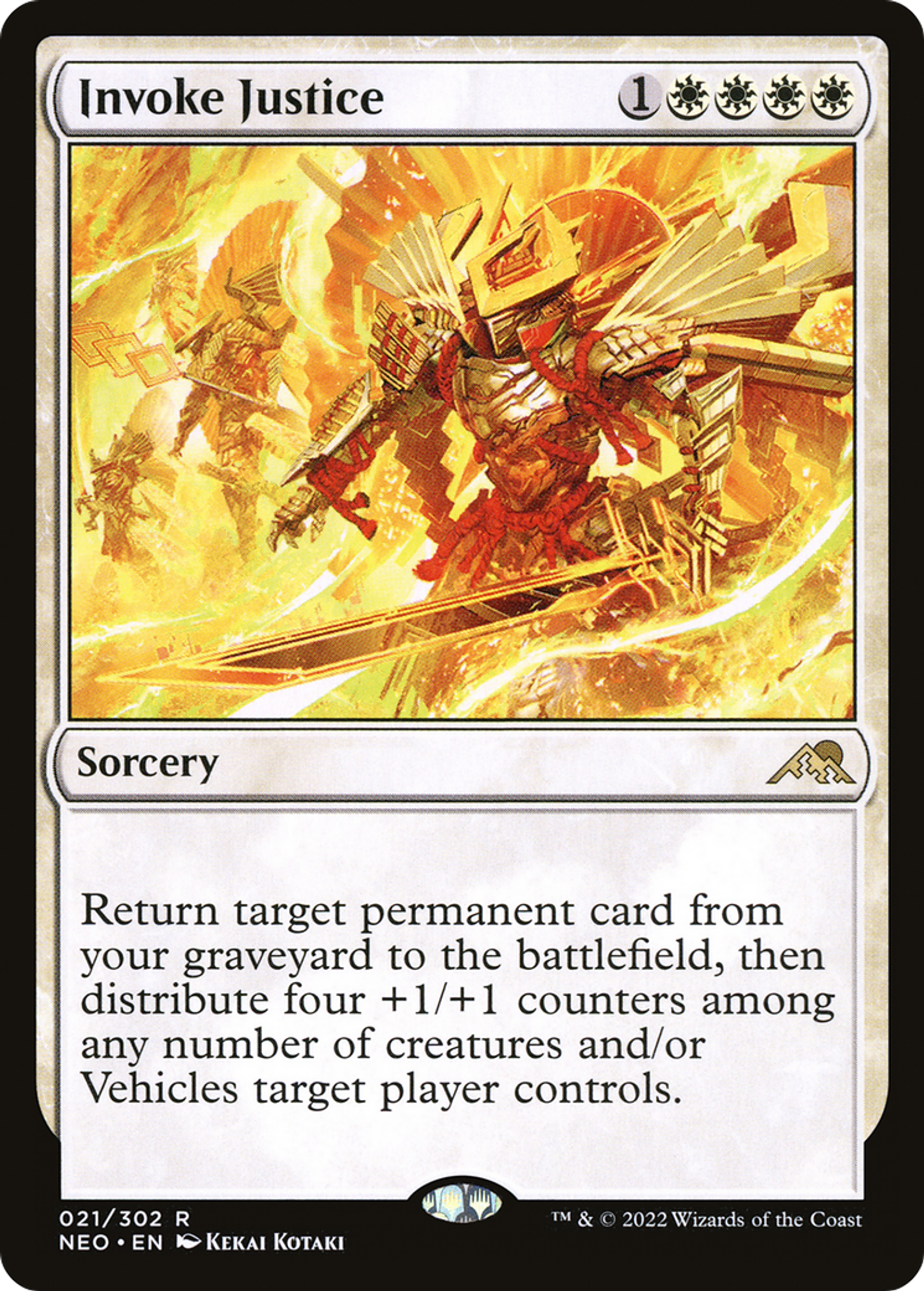 Invoke Justice — Kamigawa: Neon Dynasty — Magic: The Gathering