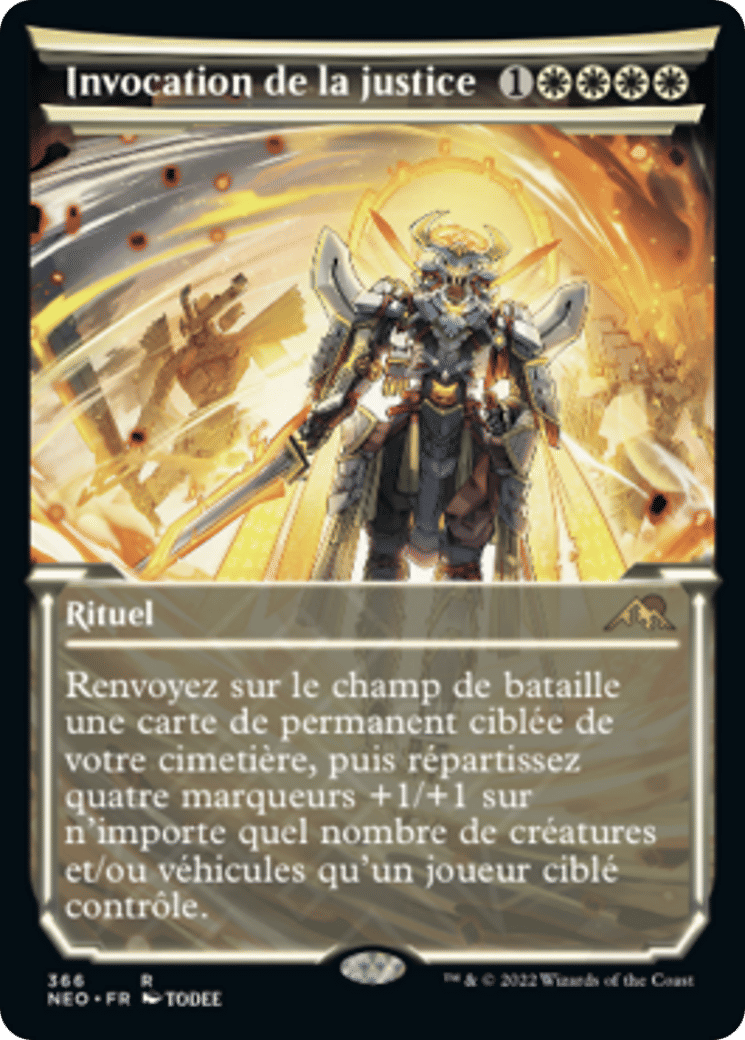 Invocation de la justice — Kamigawa: Neon Dynasty — Magic: The Gathering