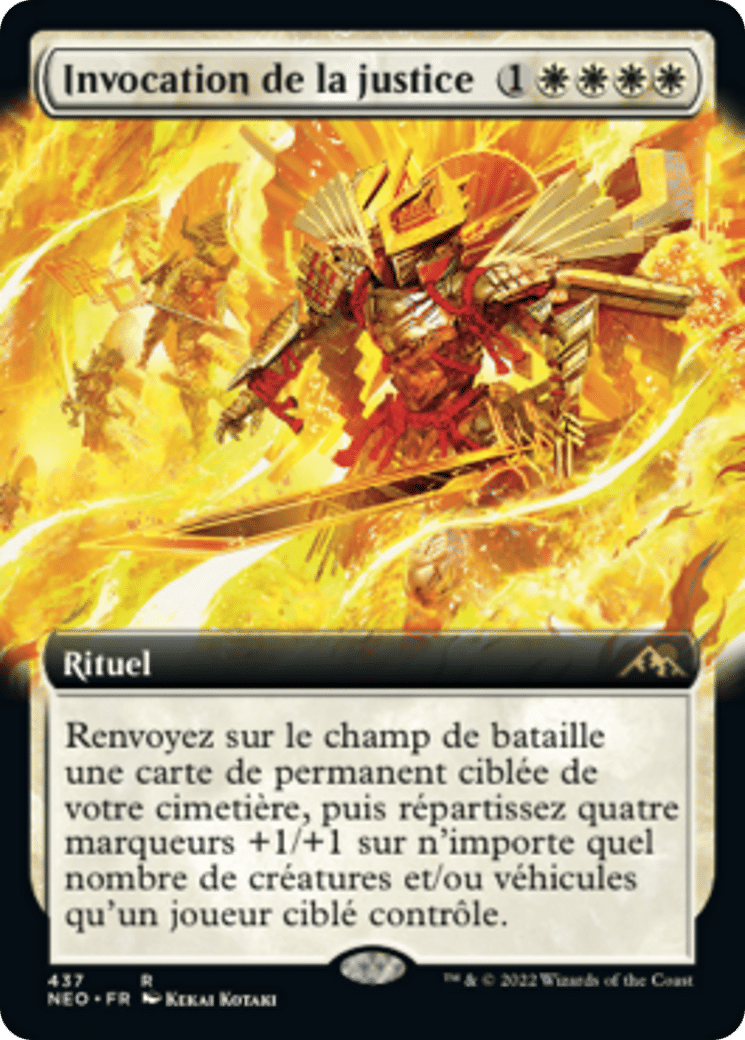 Invocation de la justice — Kamigawa: Neon Dynasty — Magic: The Gathering
