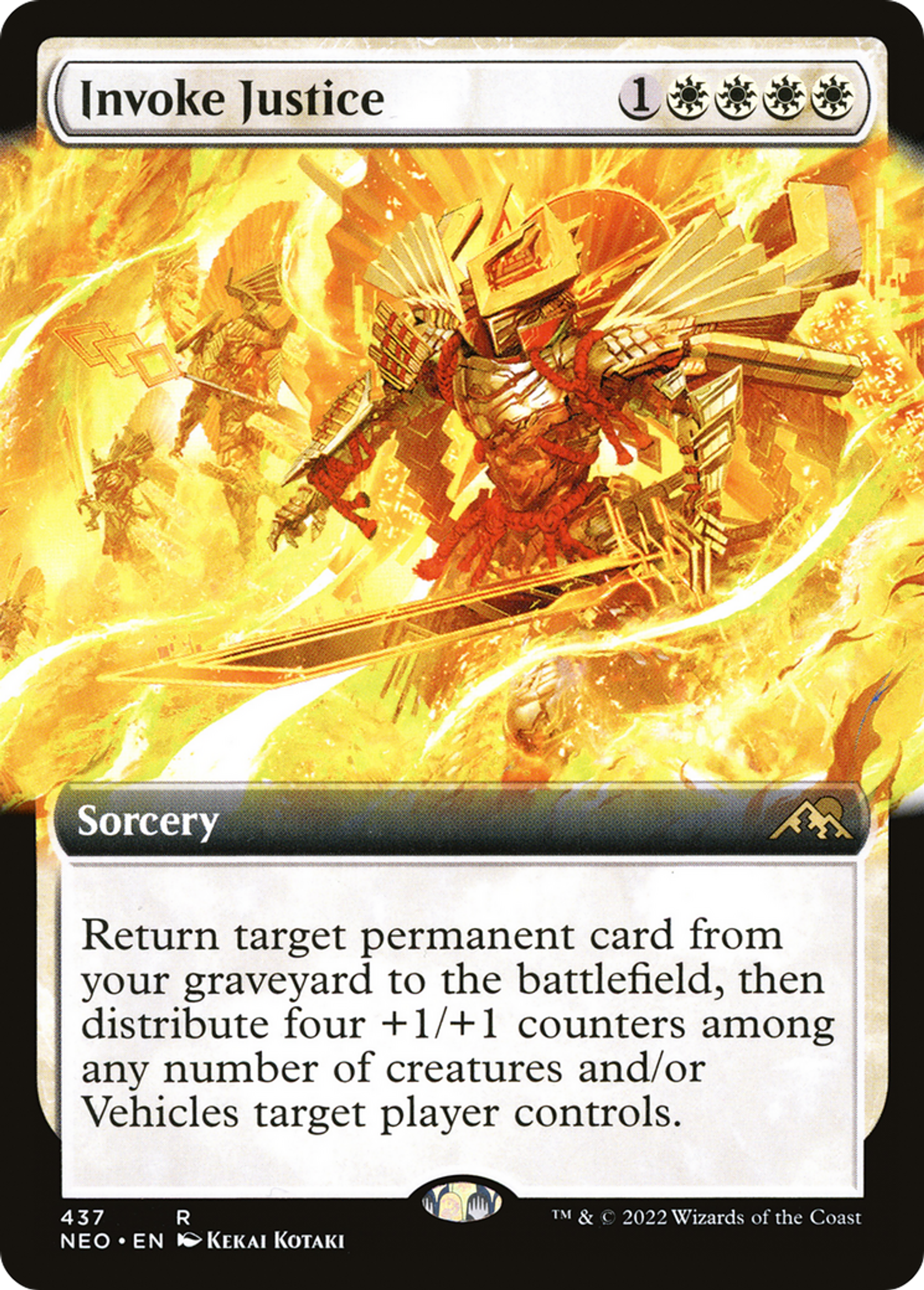 Invocation de la justice — Kamigawa: Neon Dynasty — Magic: The Gathering