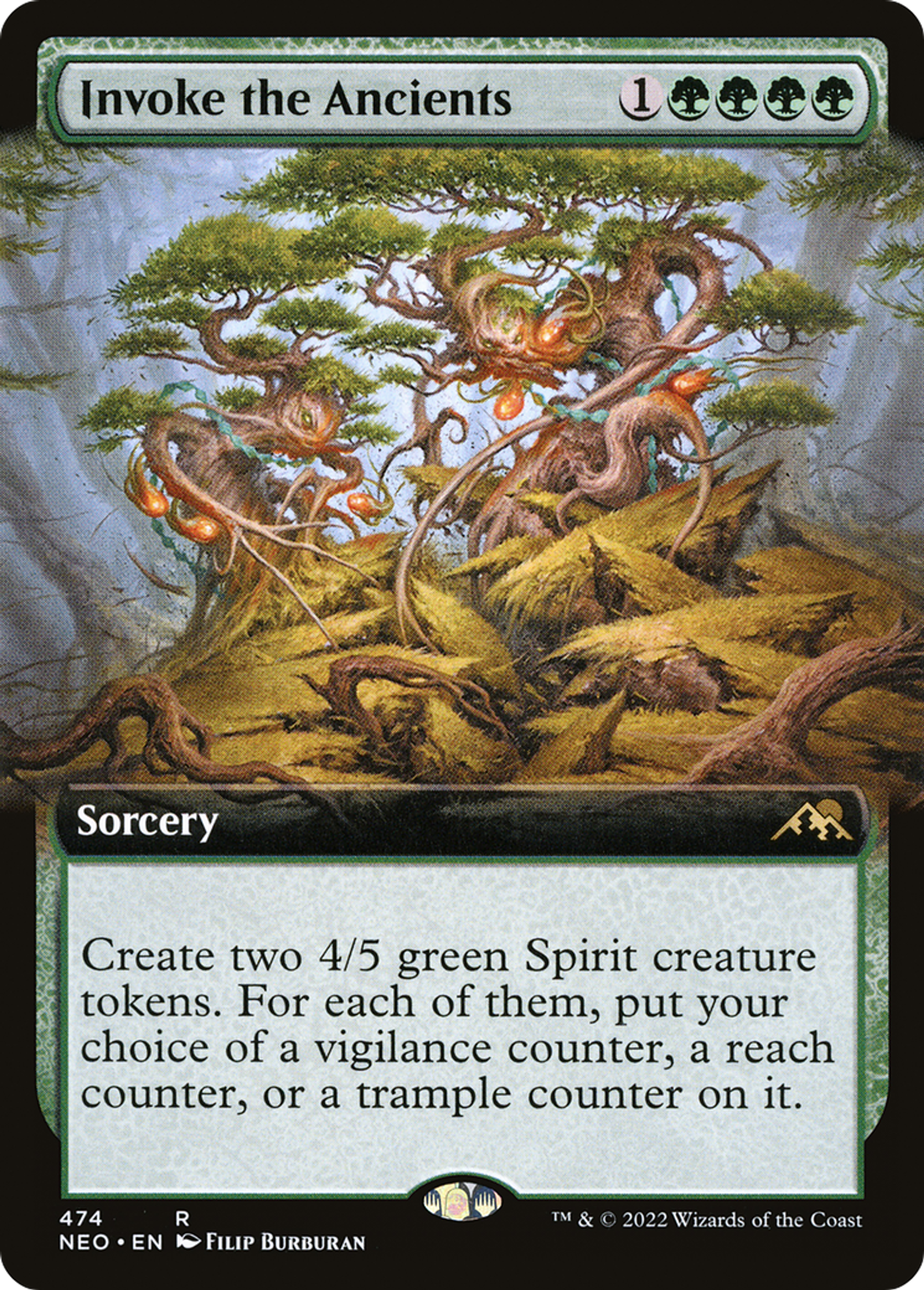 Invocation des anciens — Kamigawa: Neon Dynasty — Magic: The Gathering
