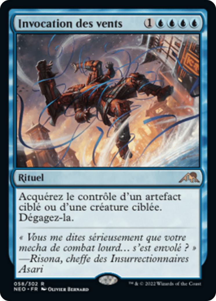 Invocation des vents — Kamigawa: Neon Dynasty — Magic: The Gathering