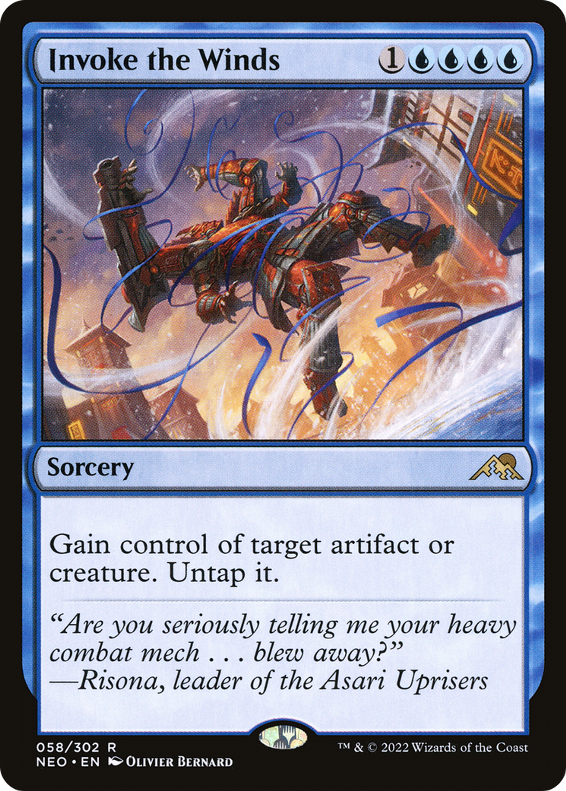 Invocation des vents — Kamigawa: Neon Dynasty — Magic: The Gathering