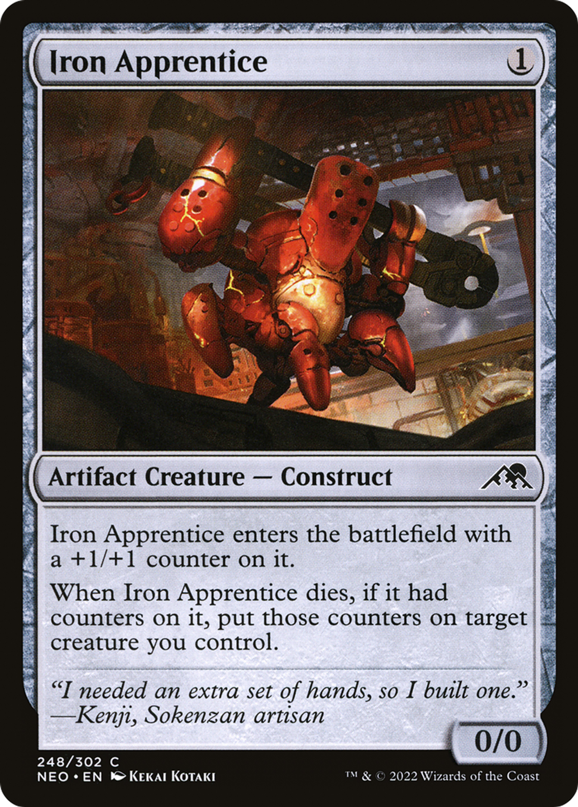 Apprenti de fer — Kamigawa: Neon Dynasty — Magic: The Gathering