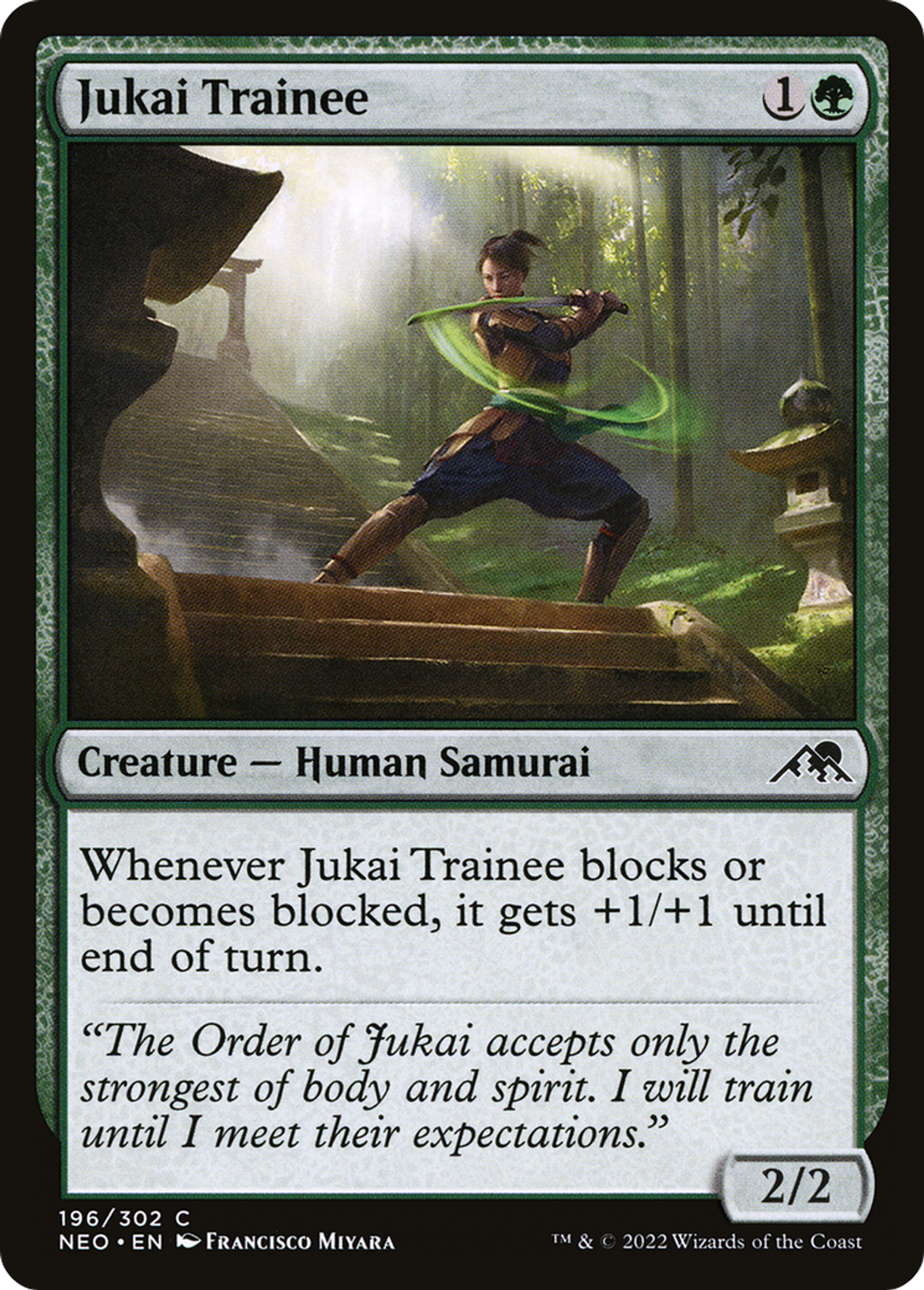 Jukai Trainee — Kamigawa: Neon Dynasty — Magic: The Gathering