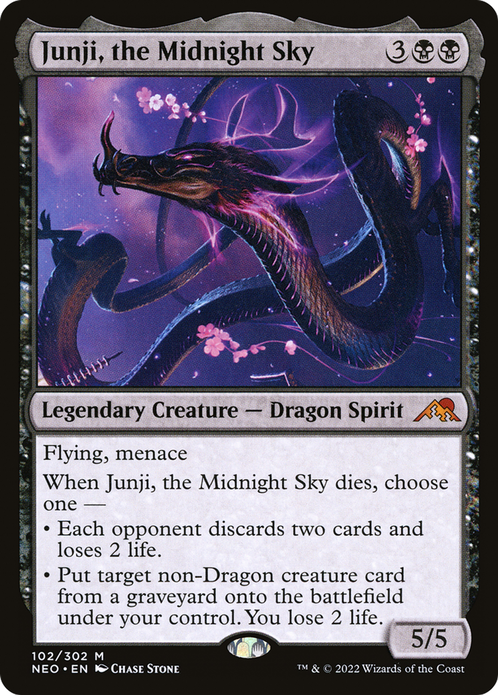 Junji, le ciel de minuit — Kamigawa: Neon Dynasty — Magic: The Gathering