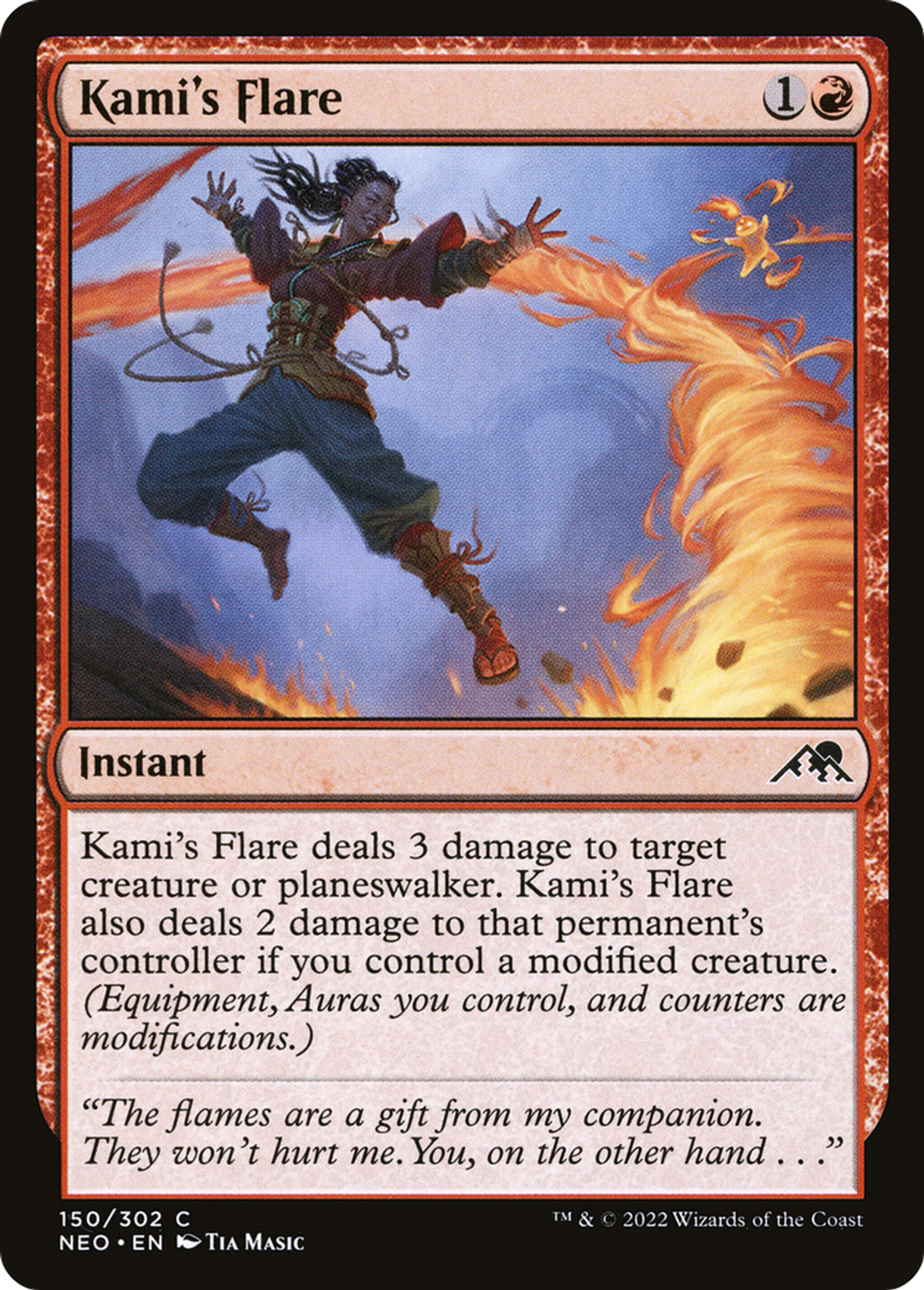 Flamboiement de kami — Kamigawa: Neon Dynasty — Magic: The Gathering