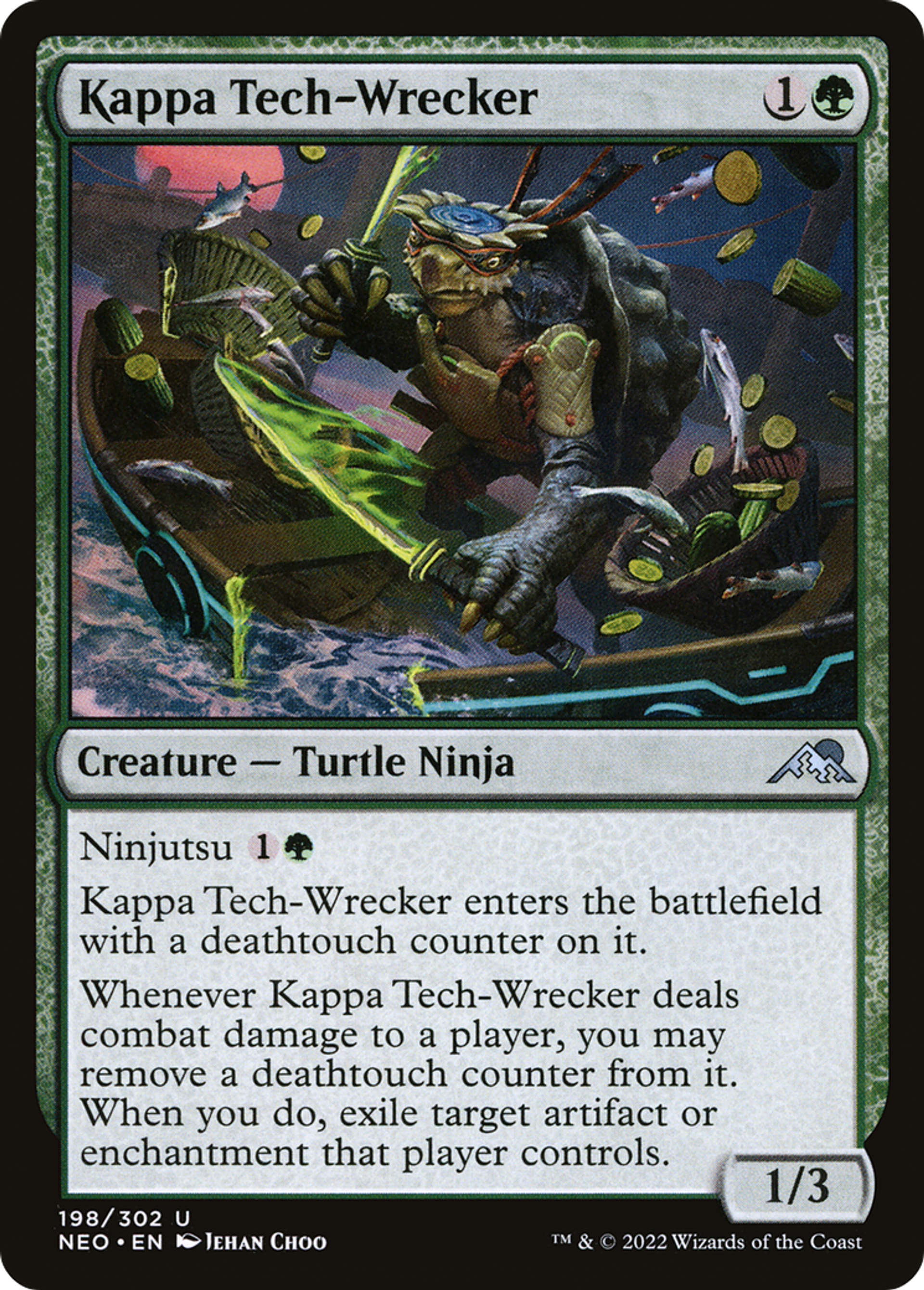 Kappa démolisseur de technologie — Kamigawa: Neon Dynasty — Magic: The Gathering