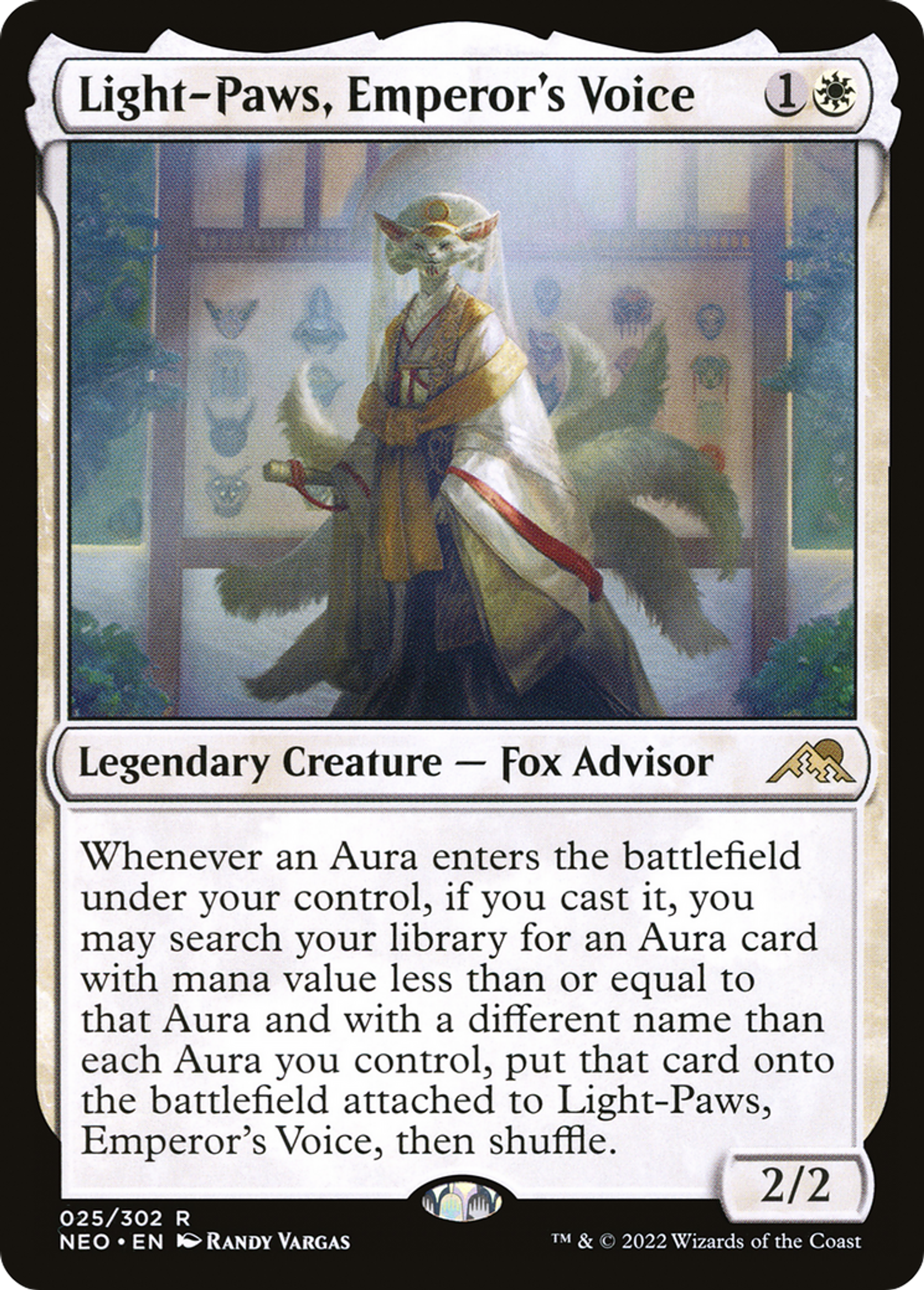 Light-Paws, Emperor's Voice — Kamigawa: Neon Dynasty — Magic: The Gathering