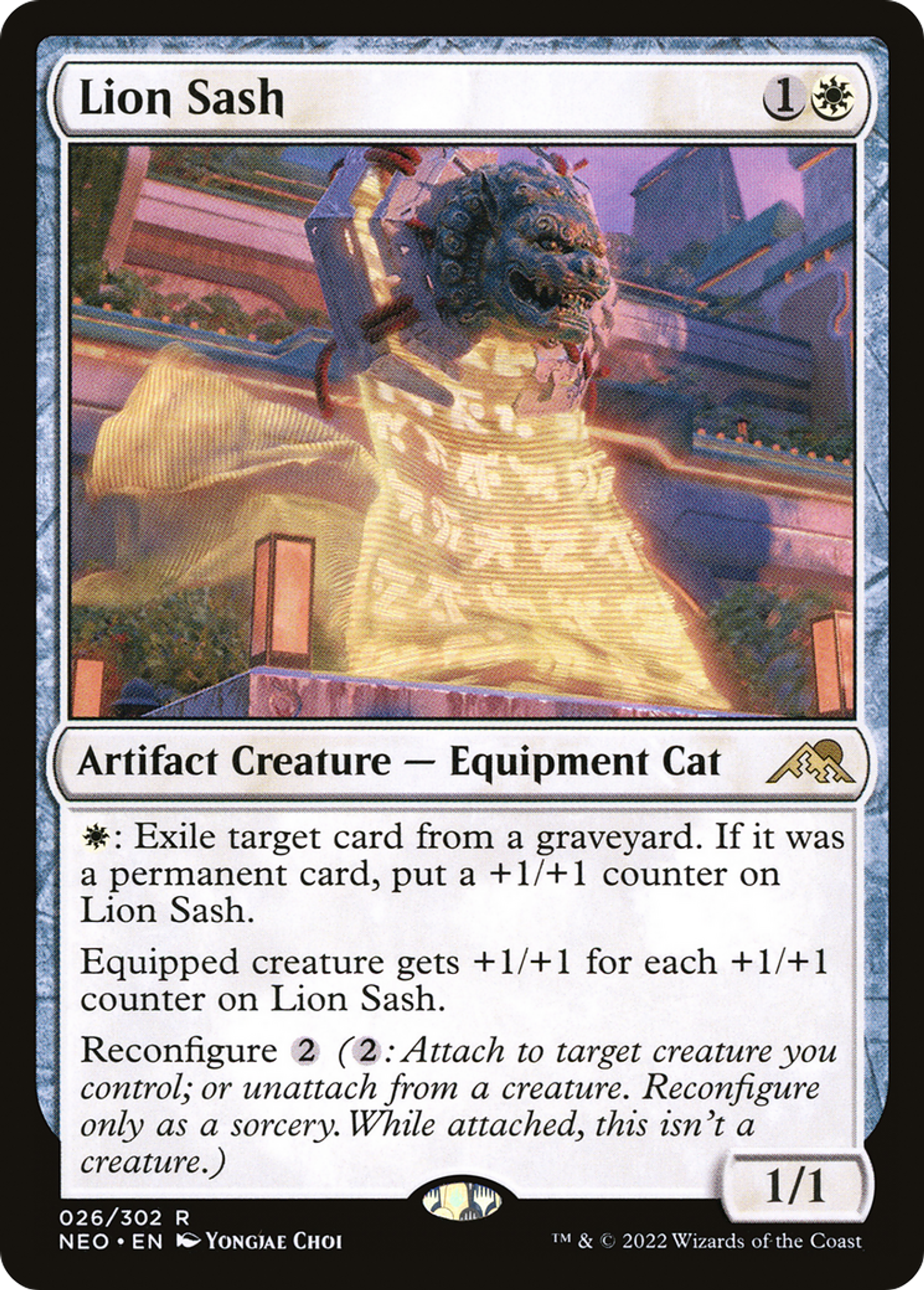 Lion Sash — Kamigawa: Neon Dynasty — Magic: The Gathering