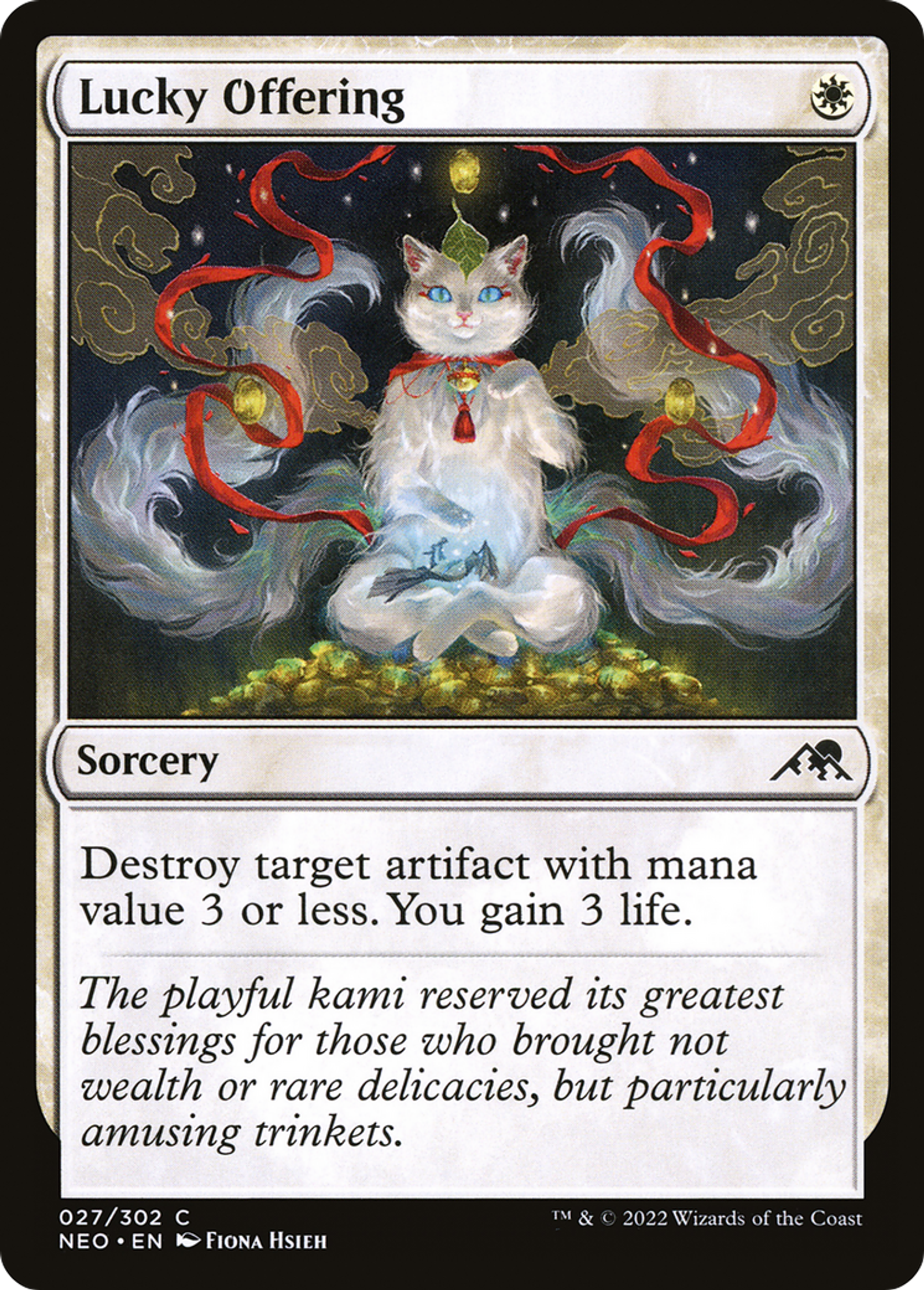 Lucky Offering — Kamigawa: Neon Dynasty — Magic: The Gathering