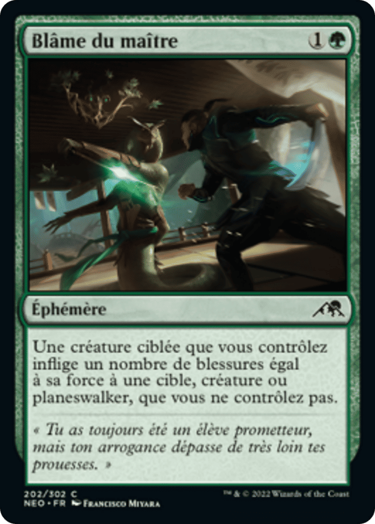Blâme du maître — Kamigawa: Neon Dynasty — Magic: The Gathering