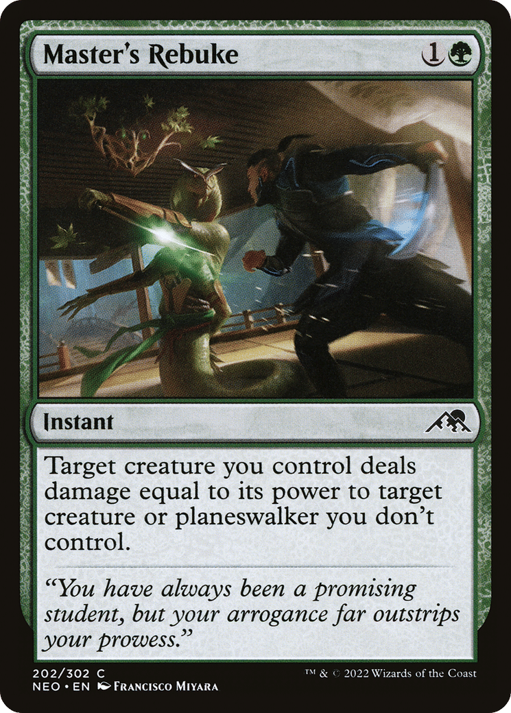 Master's Rebuke — Kamigawa: Neon Dynasty — Magic: The Gathering