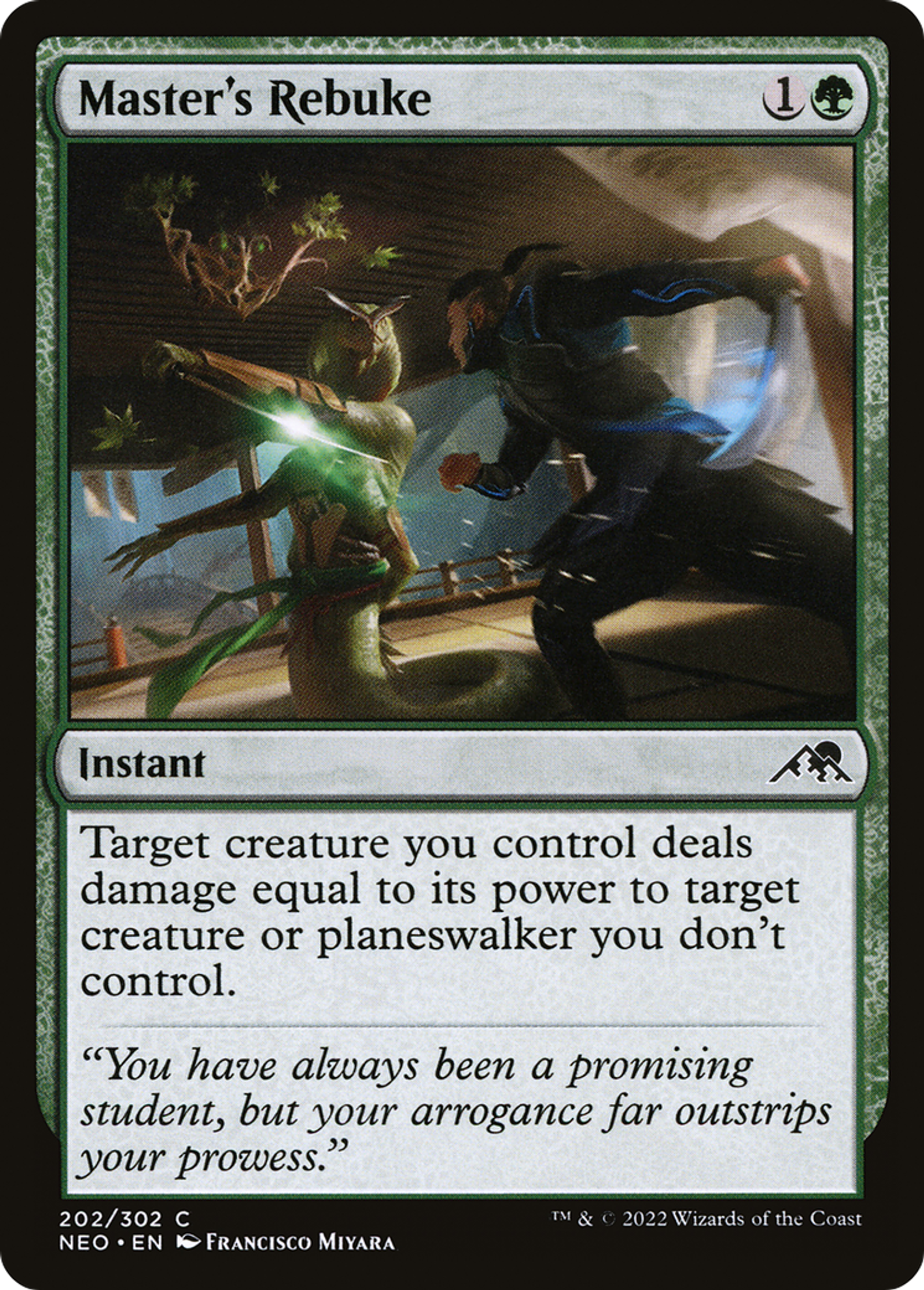 Blâme du maître — Kamigawa: Neon Dynasty — Magic: The Gathering