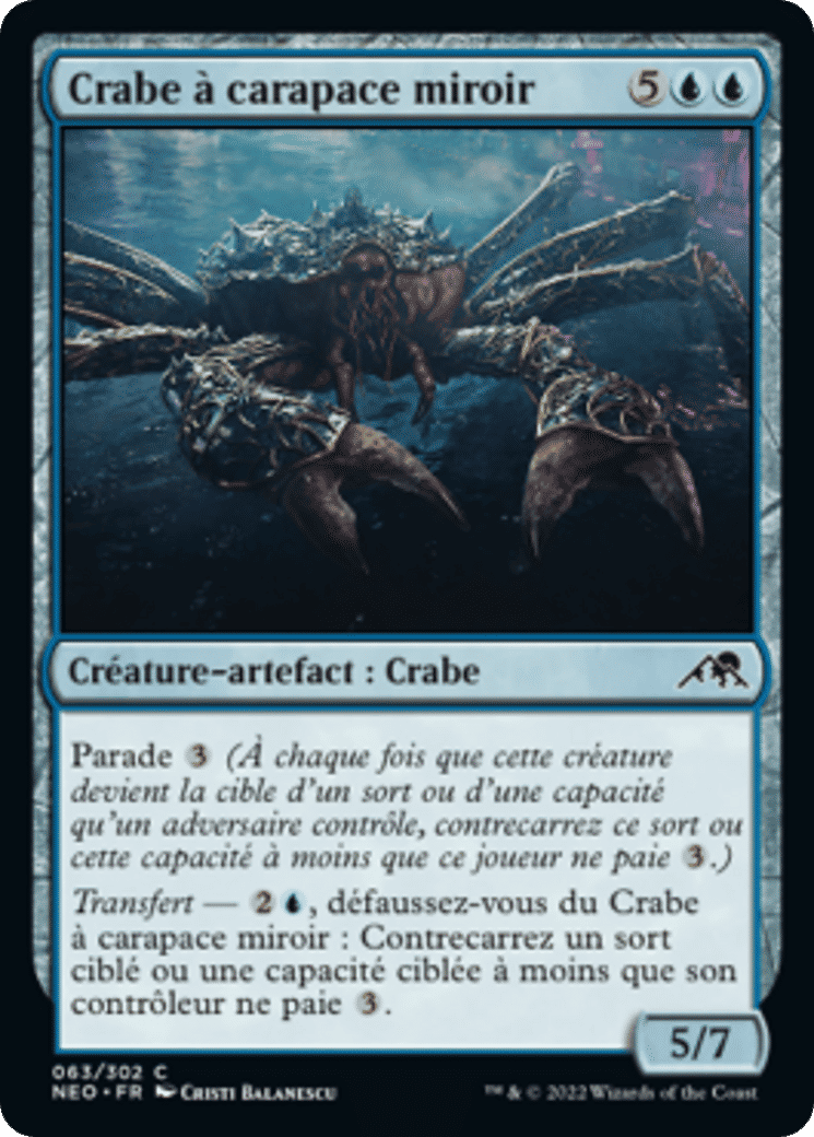 Crabe à carapace miroir — Kamigawa: Neon Dynasty — Magic: The Gathering