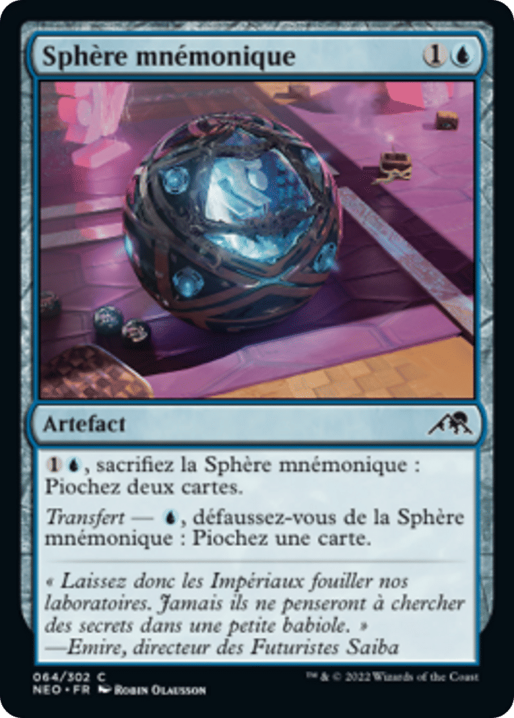 Sphère mnémonique — Kamigawa: Neon Dynasty — Magic: The Gathering