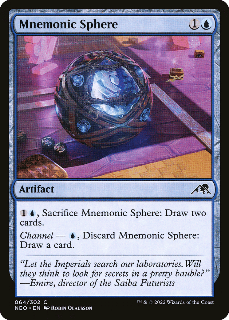 Mnemonic Sphere — Kamigawa: Neon Dynasty — Magic: The Gathering