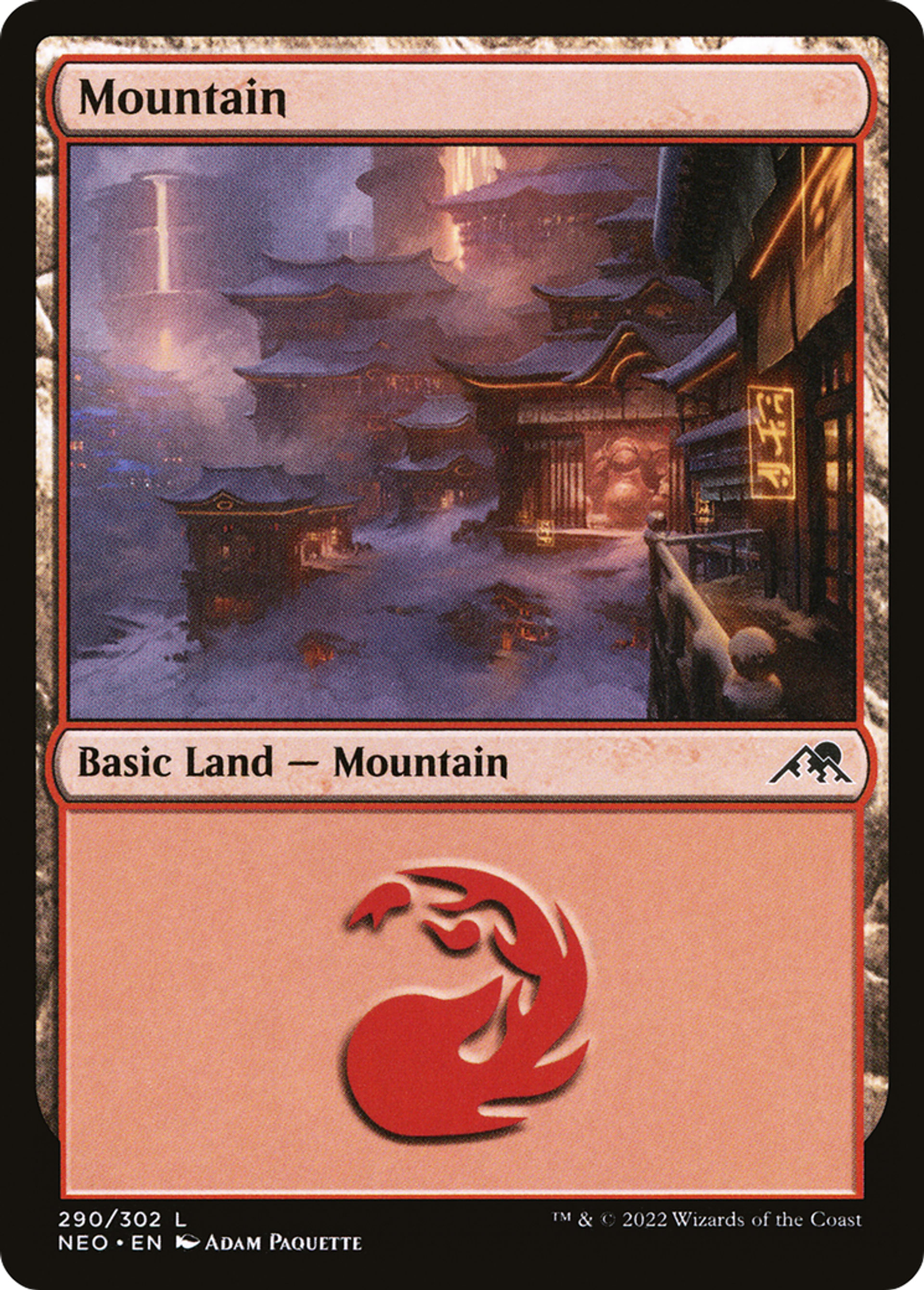 Montagne — Kamigawa: Neon Dynasty — Magic: The Gathering