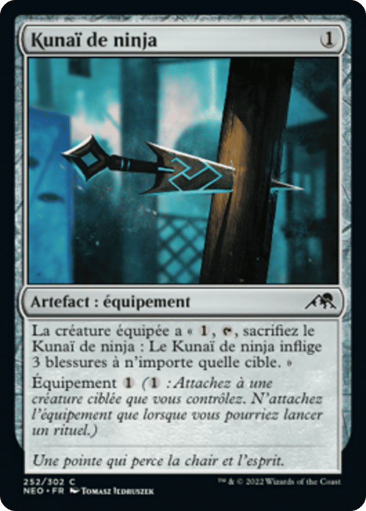 Kunaï de ninja — Kamigawa: Neon Dynasty — Magic: The Gathering