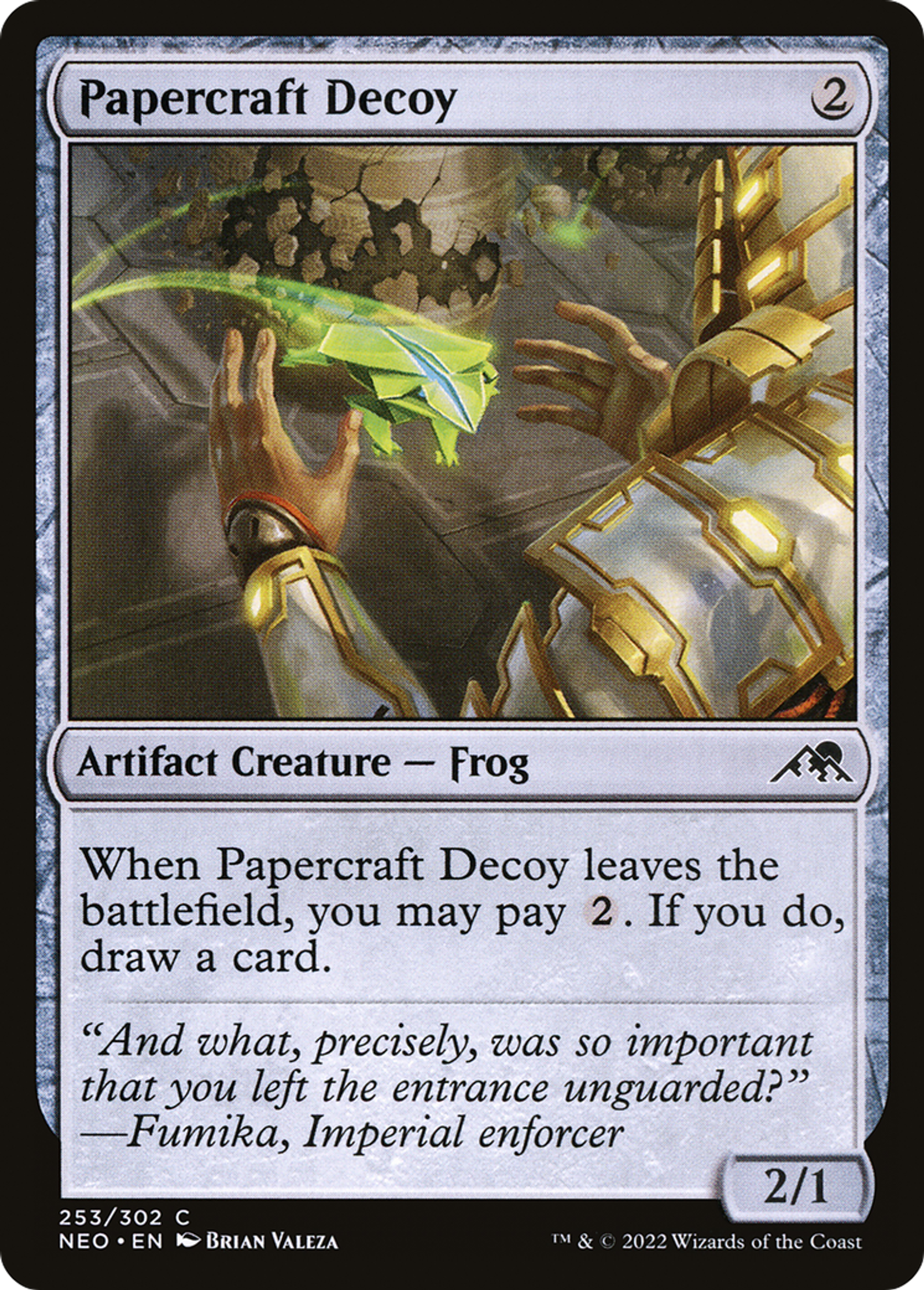 Papercraft Decoy — Kamigawa: Neon Dynasty — Magic: The Gathering