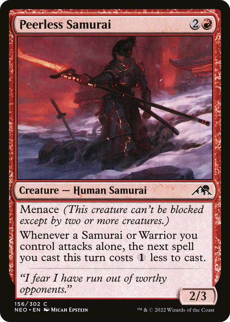 Peerless Samurai — Kamigawa: Neon Dynasty — Magic: The Gathering