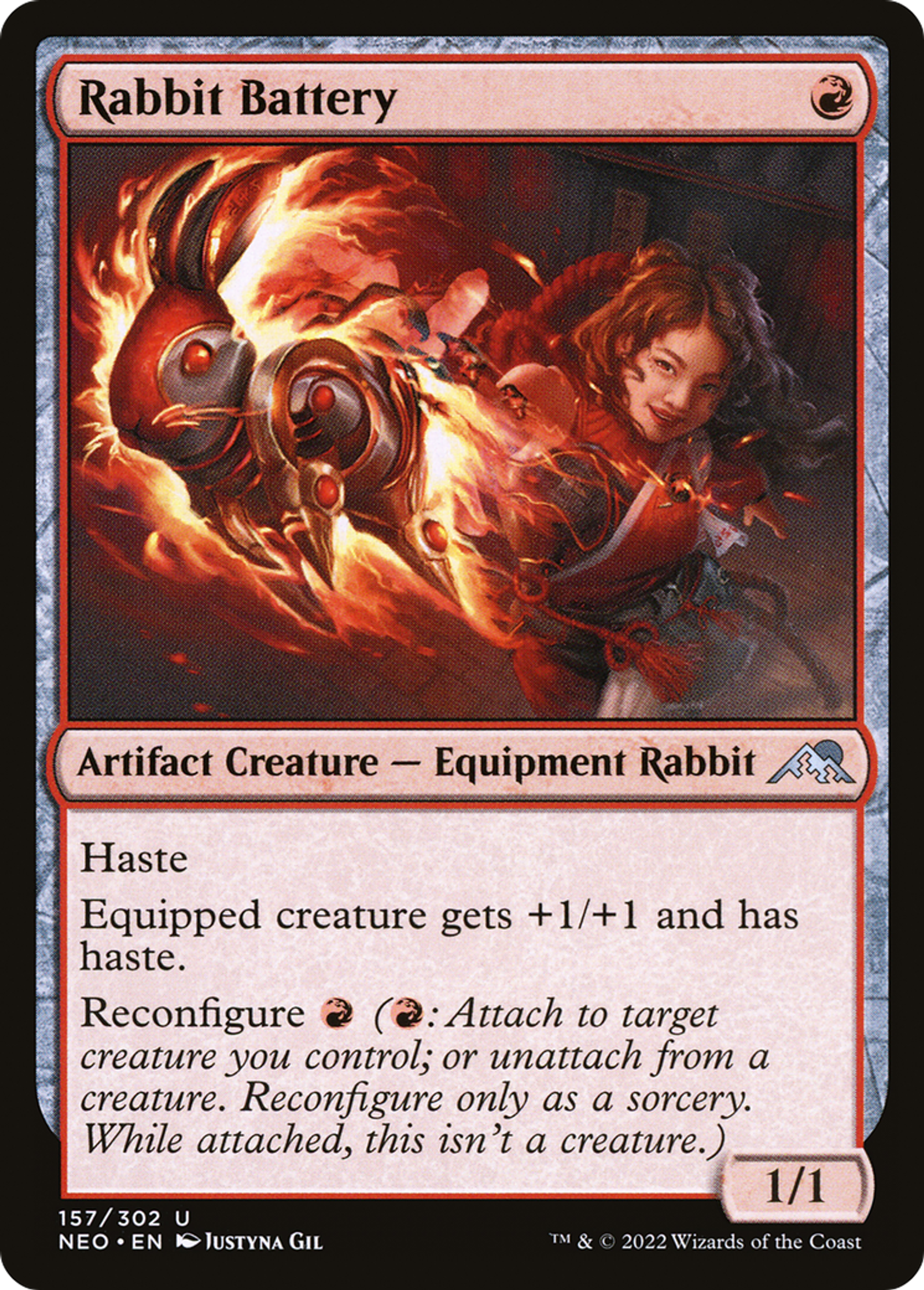 Rabbit Battery — Kamigawa: Neon Dynasty — Magic: The Gathering