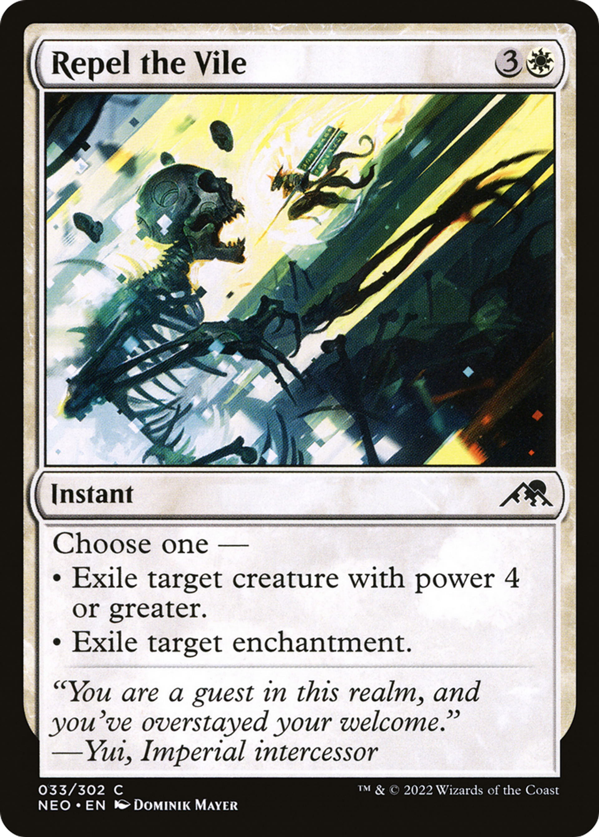 Repousser l'abject — Kamigawa: Neon Dynasty — Magic: The Gathering