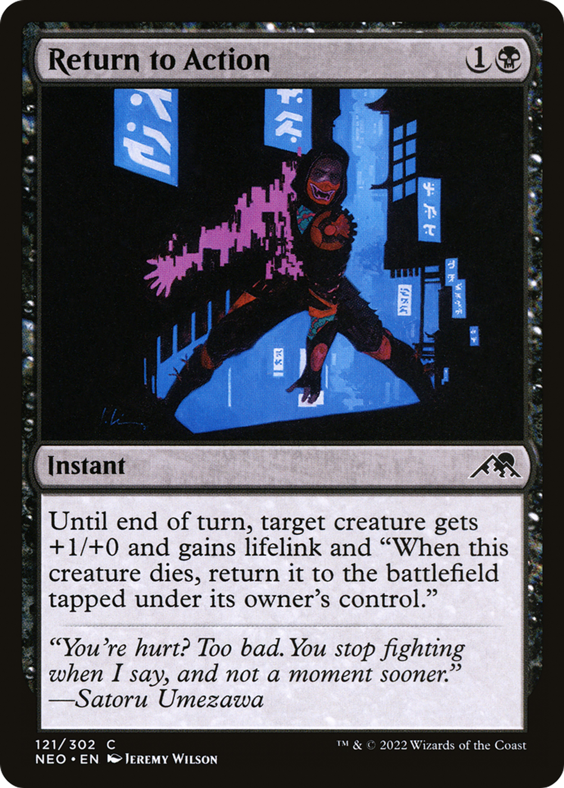 Return to Action — Kamigawa: Neon Dynasty — Magic: The Gathering
