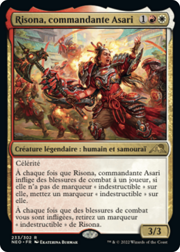 Risona, commandante Asari — Kamigawa: Neon Dynasty — Magic: The Gathering
