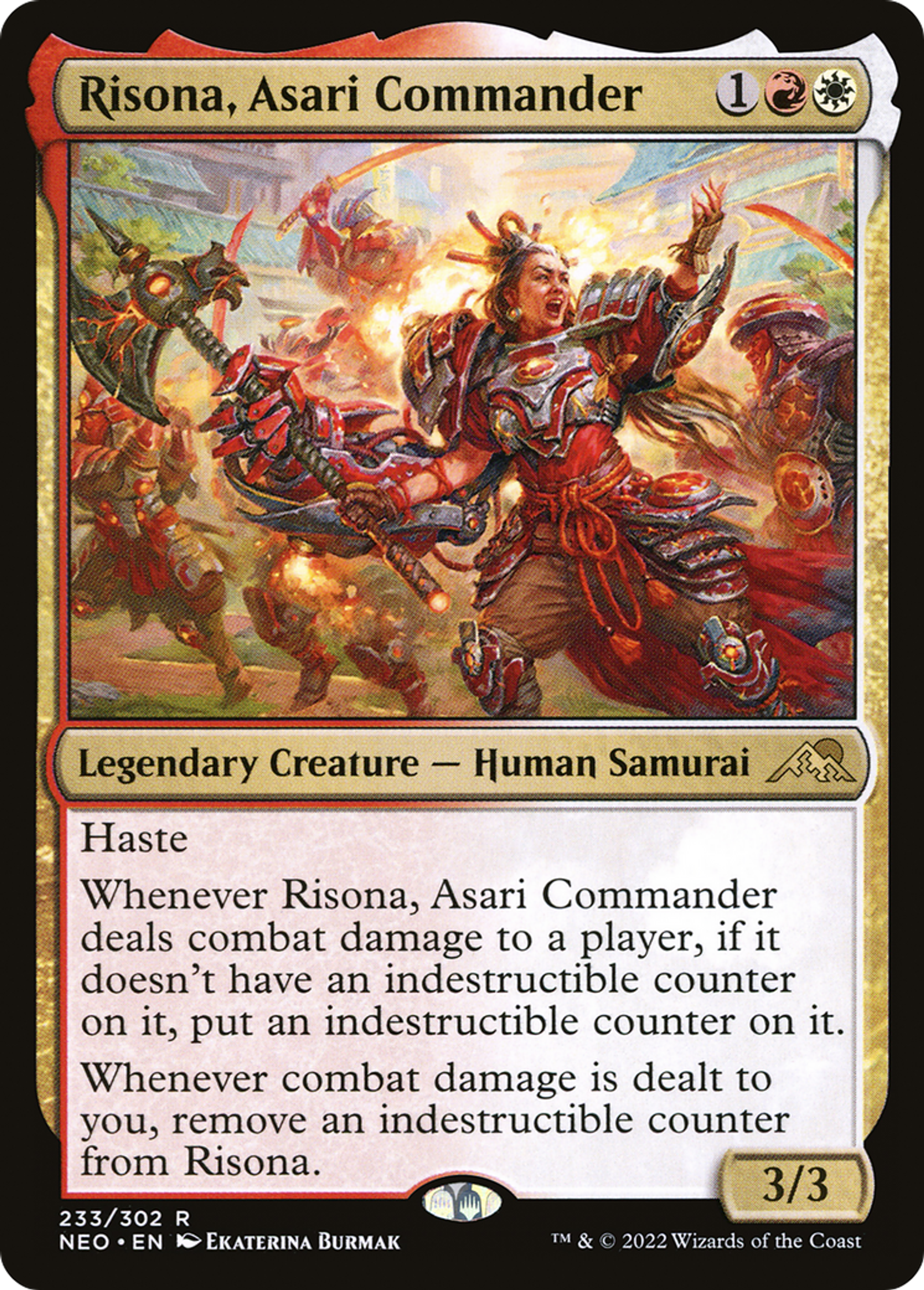 Risona, commandante Asari — Kamigawa: Neon Dynasty — Magic: The Gathering