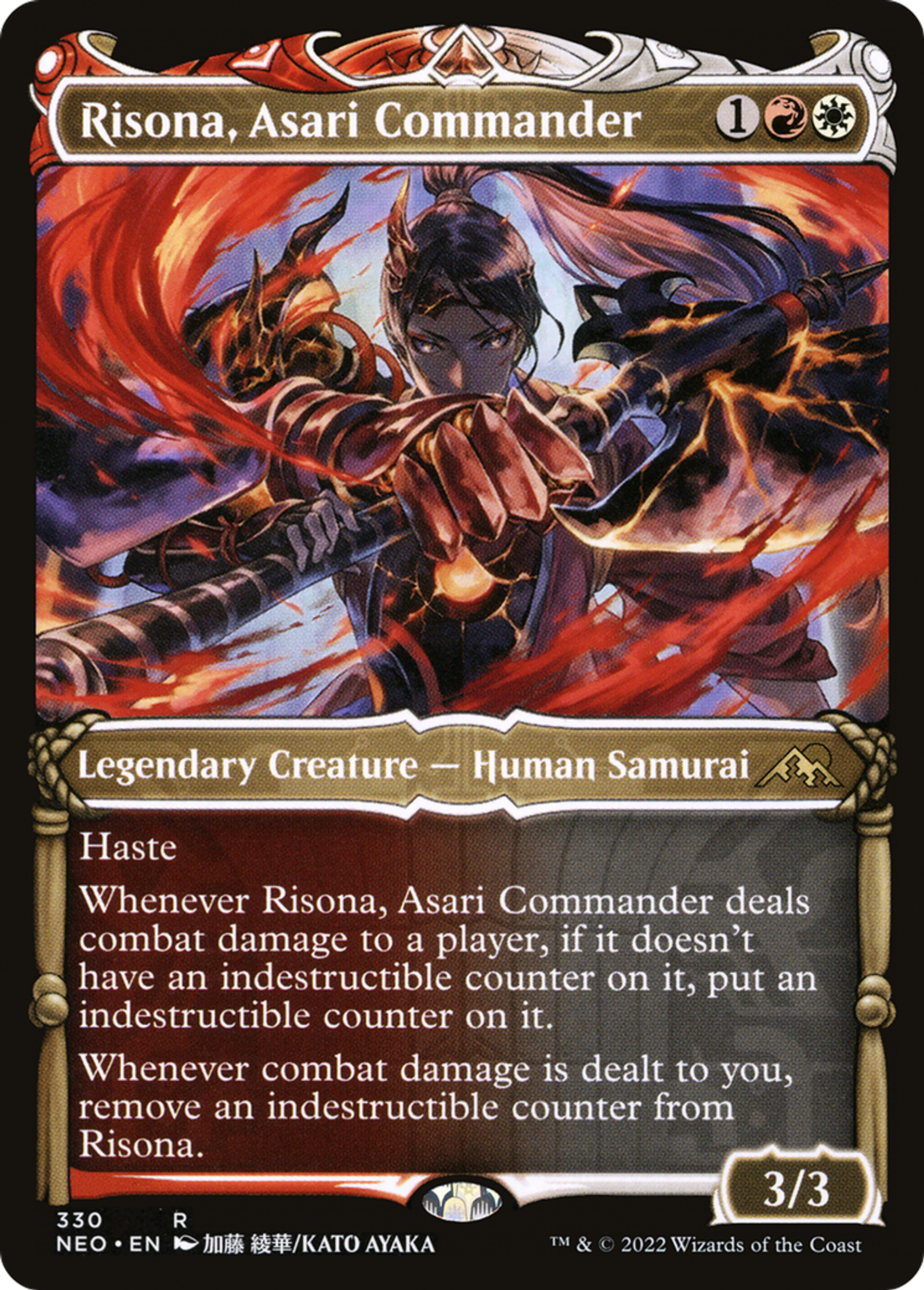 Risona, commandante Asari — Kamigawa: Neon Dynasty — Magic: The Gathering