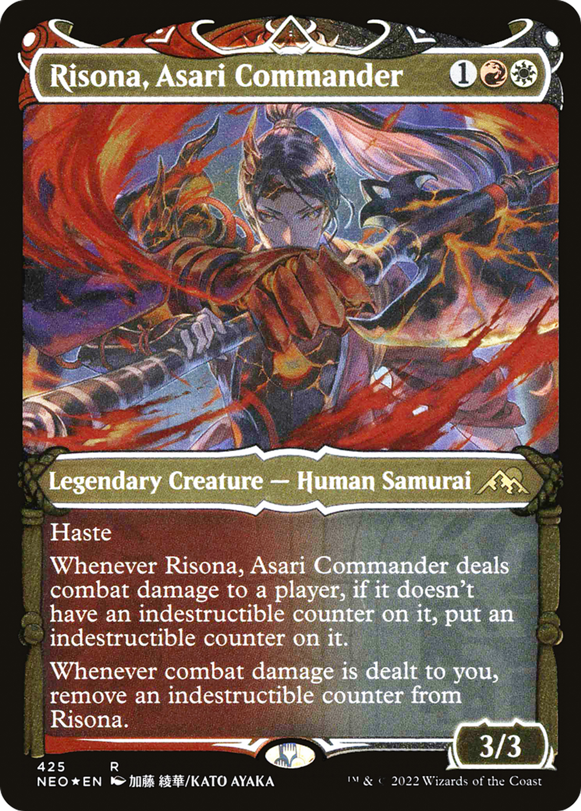 Risona, commandante Asari — Kamigawa: Neon Dynasty — Magic: The Gathering