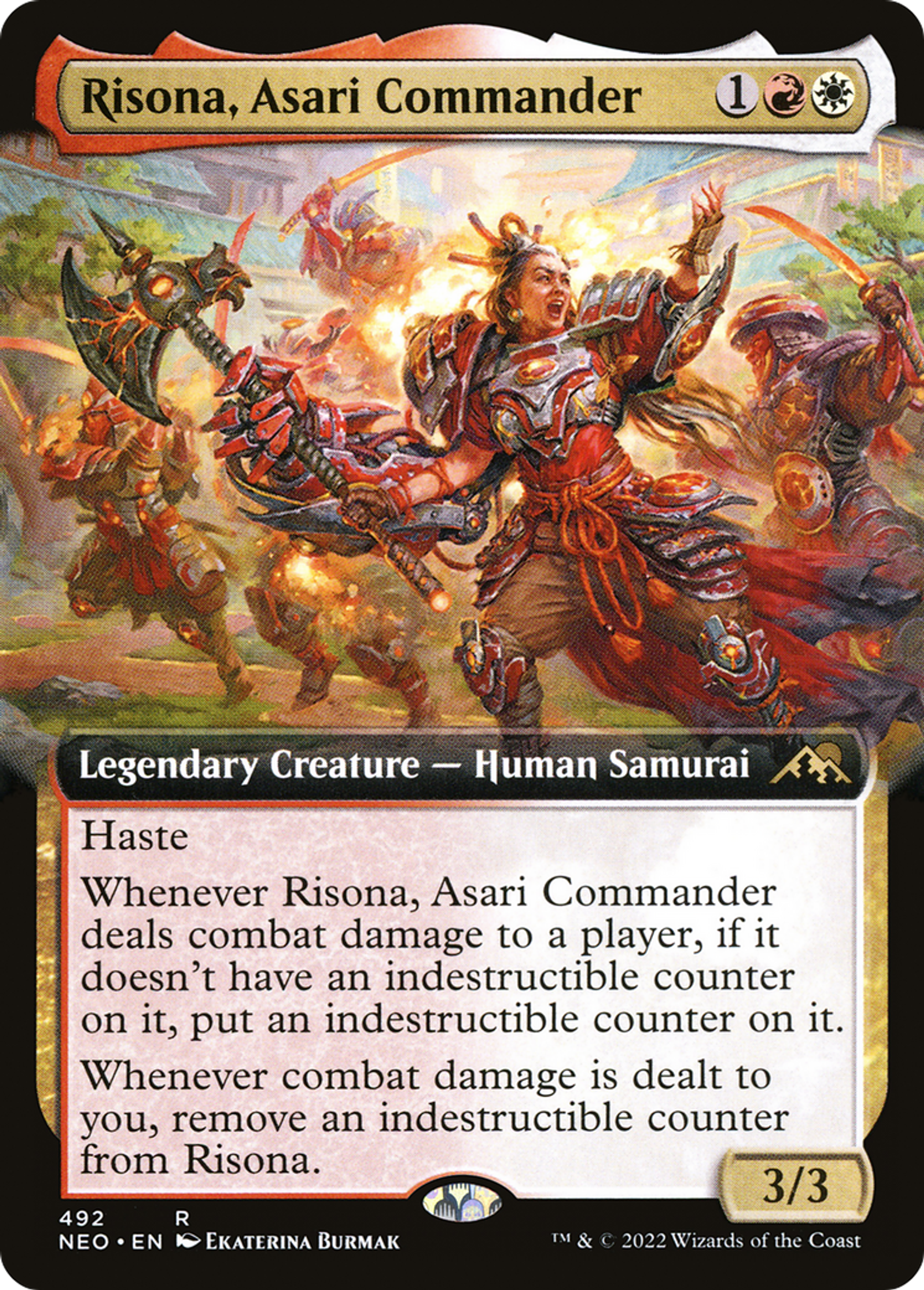 Risona, commandante Asari — Kamigawa: Neon Dynasty — Magic: The Gathering